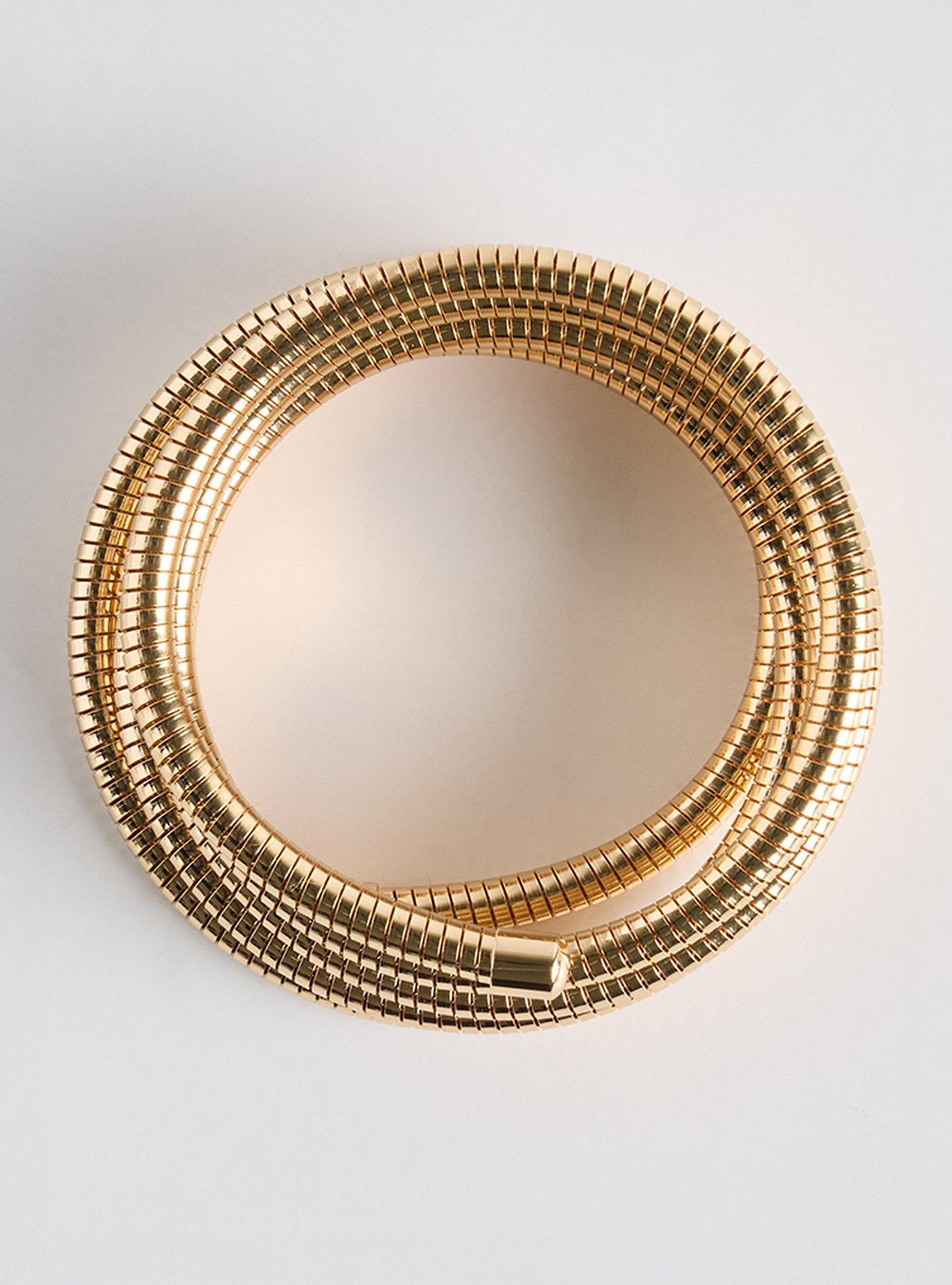 Coil Cuff Bracelet, GOLD, hi-res