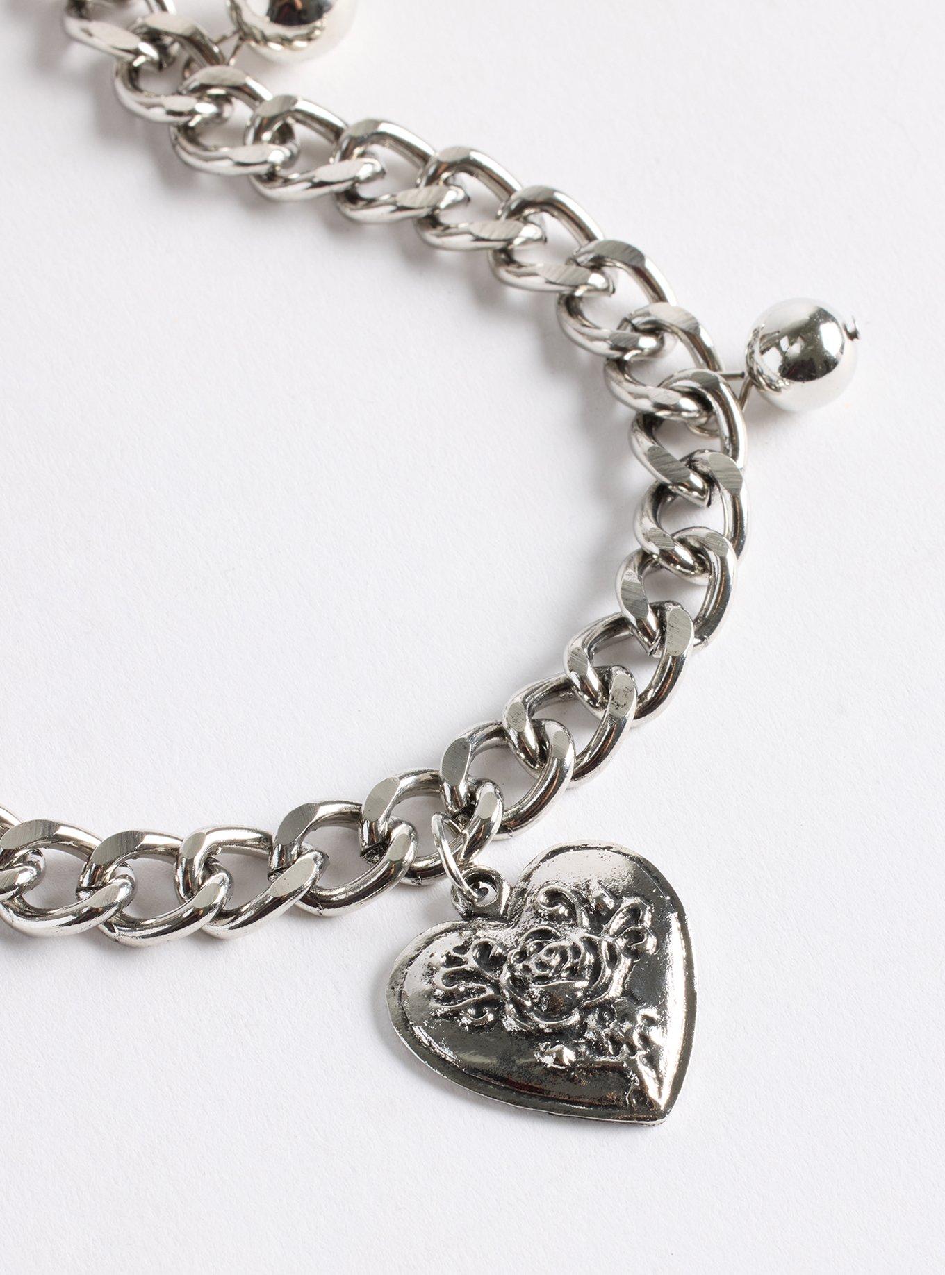 Interwoven Link Heart Necklace, , alternate