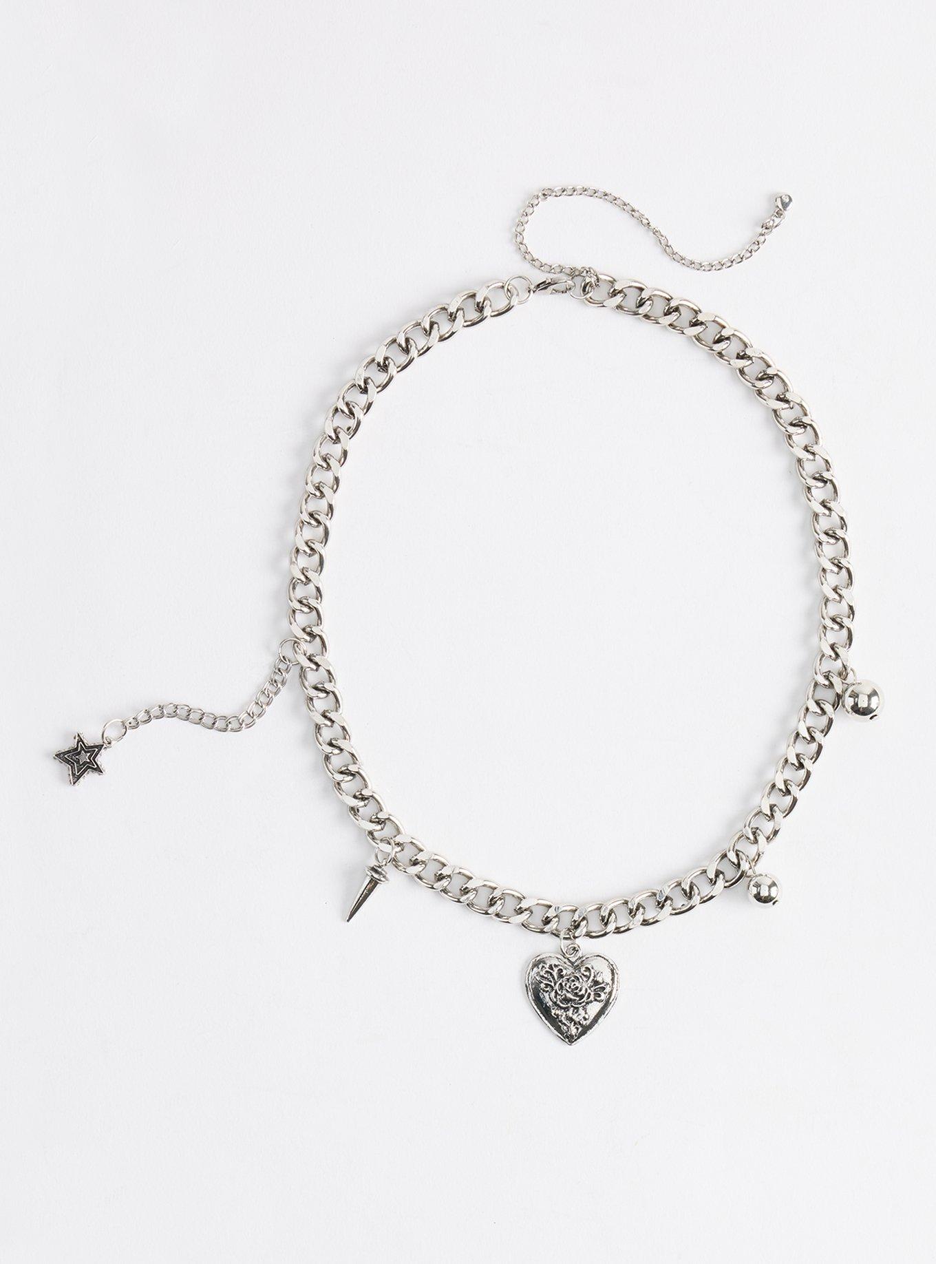 Interwoven Link Heart Necklace, , hi-res