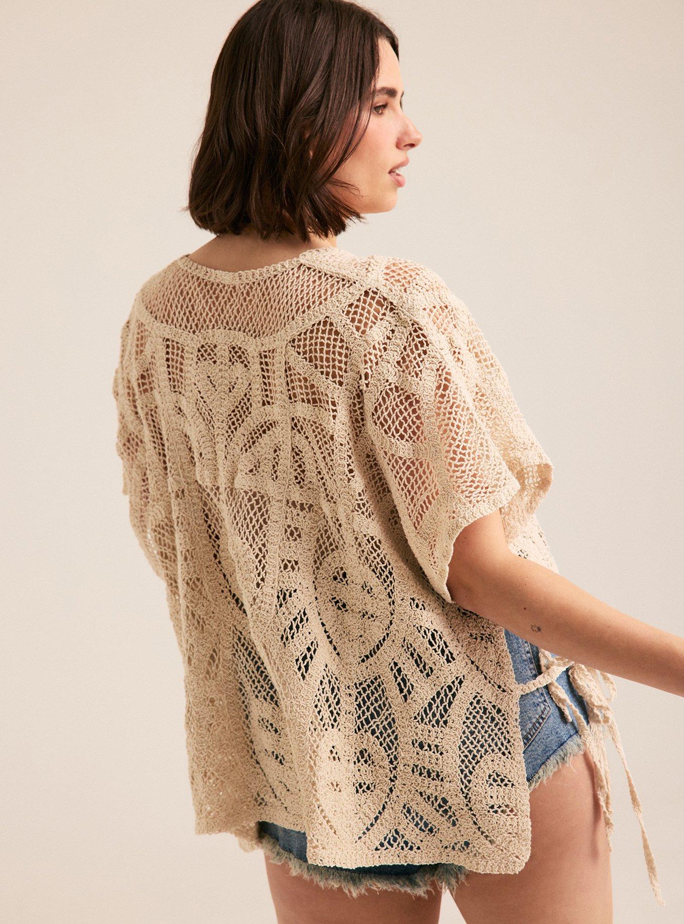 Crochet Pullover, , alternate