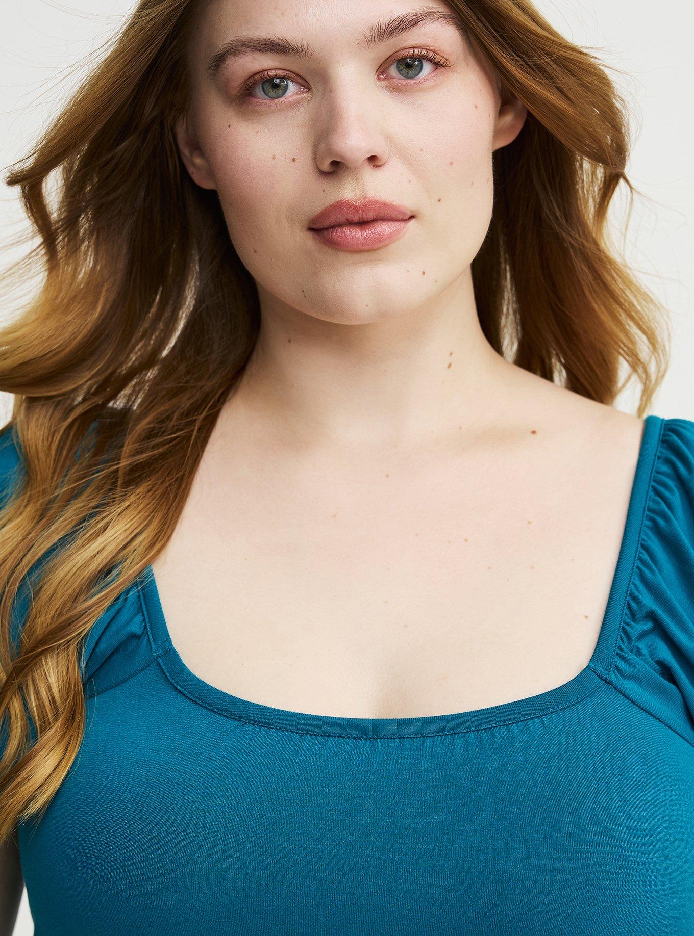 Super Soft Babydoll Top, OCEAN DEPTHS, alternate