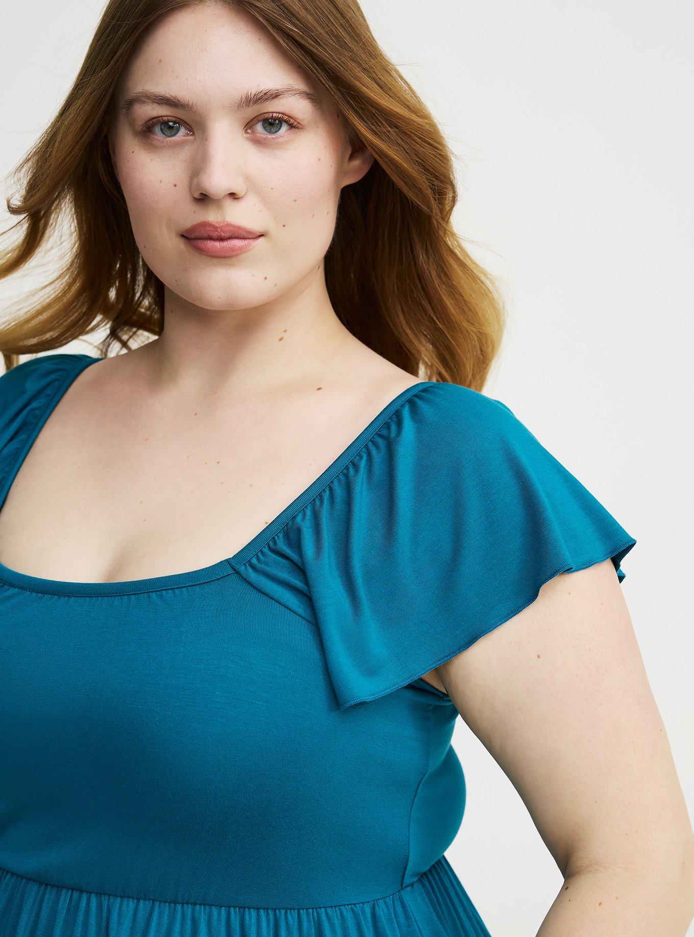 Super Soft Babydoll Top, OCEAN DEPTHS, alternate