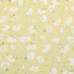 Super Soft Shirred Bodice Babydoll Top, BABY BREATH FLORAL YELLOW, swatch