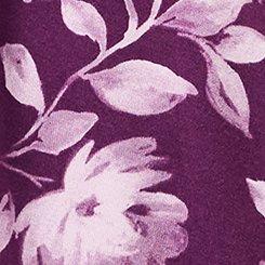 Supersoft Shirred Bodice Babydoll, FLORENCE FLORAL PURPLE, swatch