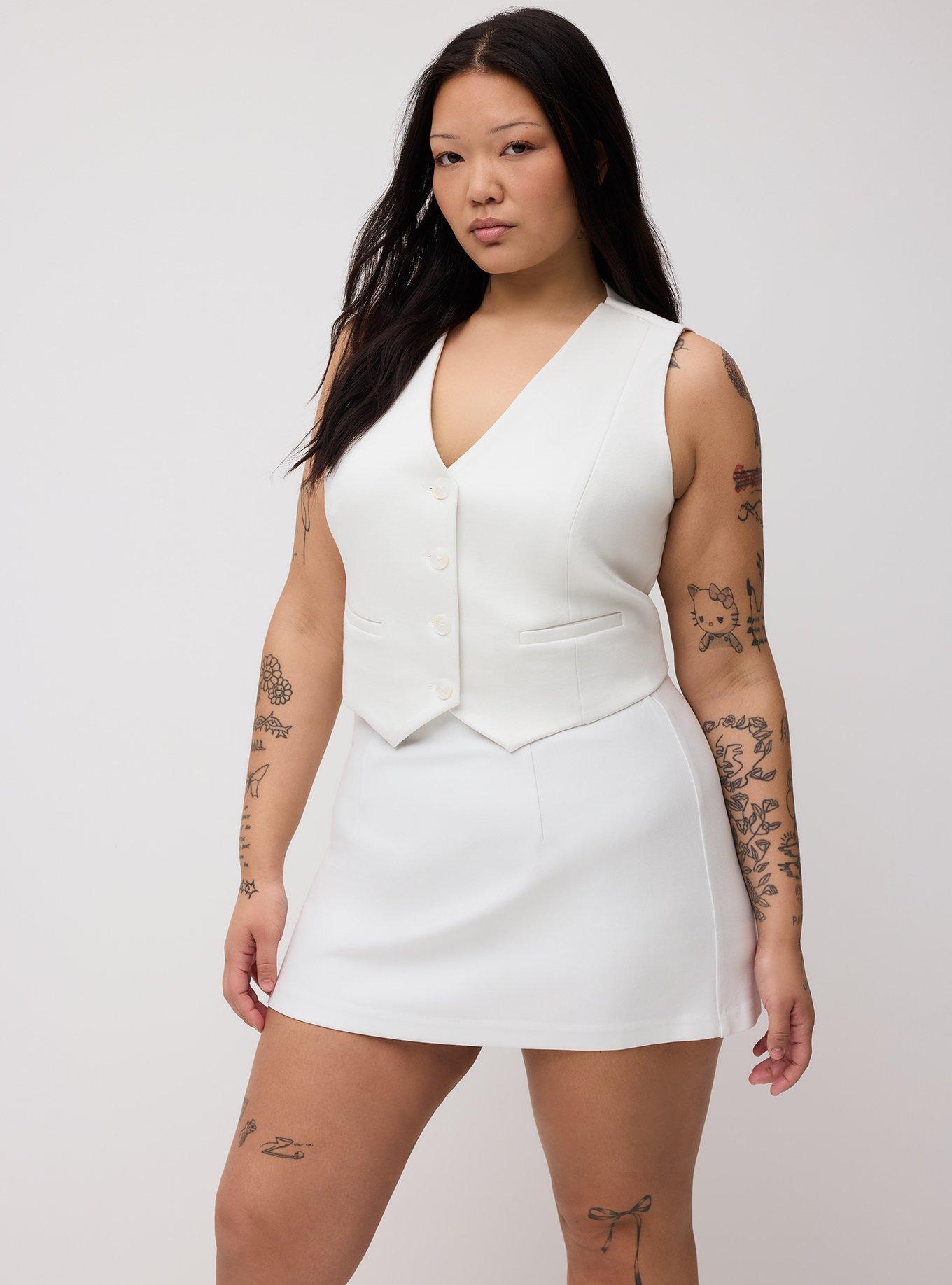 Tailored Ponte Vest, BLANC DE BLANC, alternate