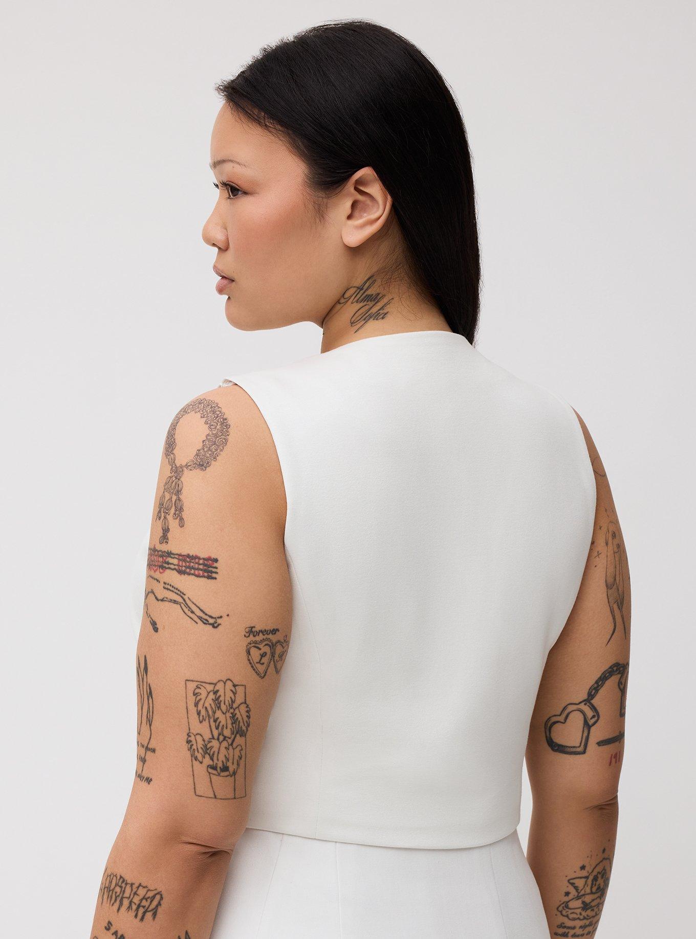 Tailored Ponte Vest, BLANC DE BLANC, alternate