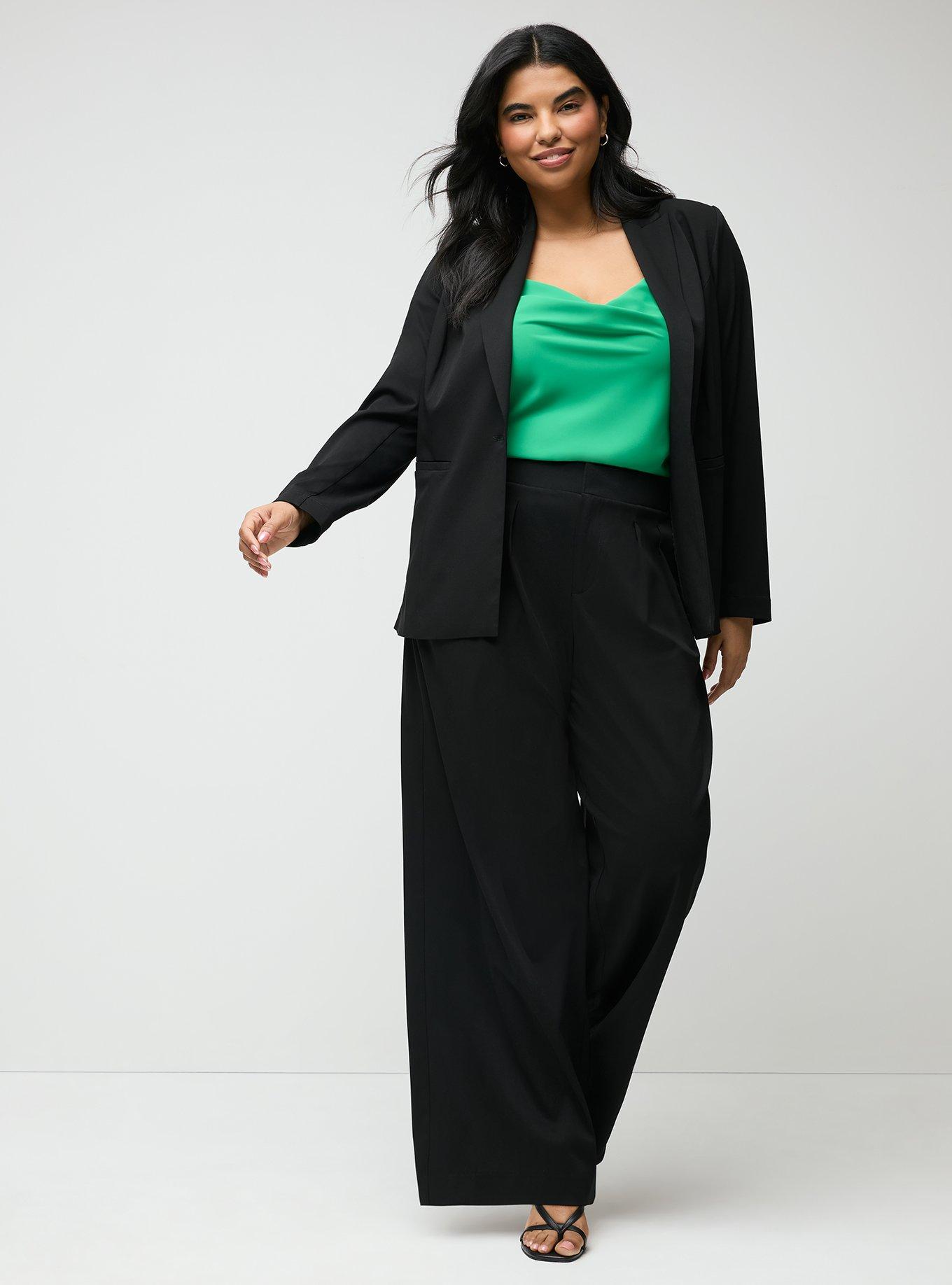 Modern Challis Blazer, DEEP BLACK, alternate