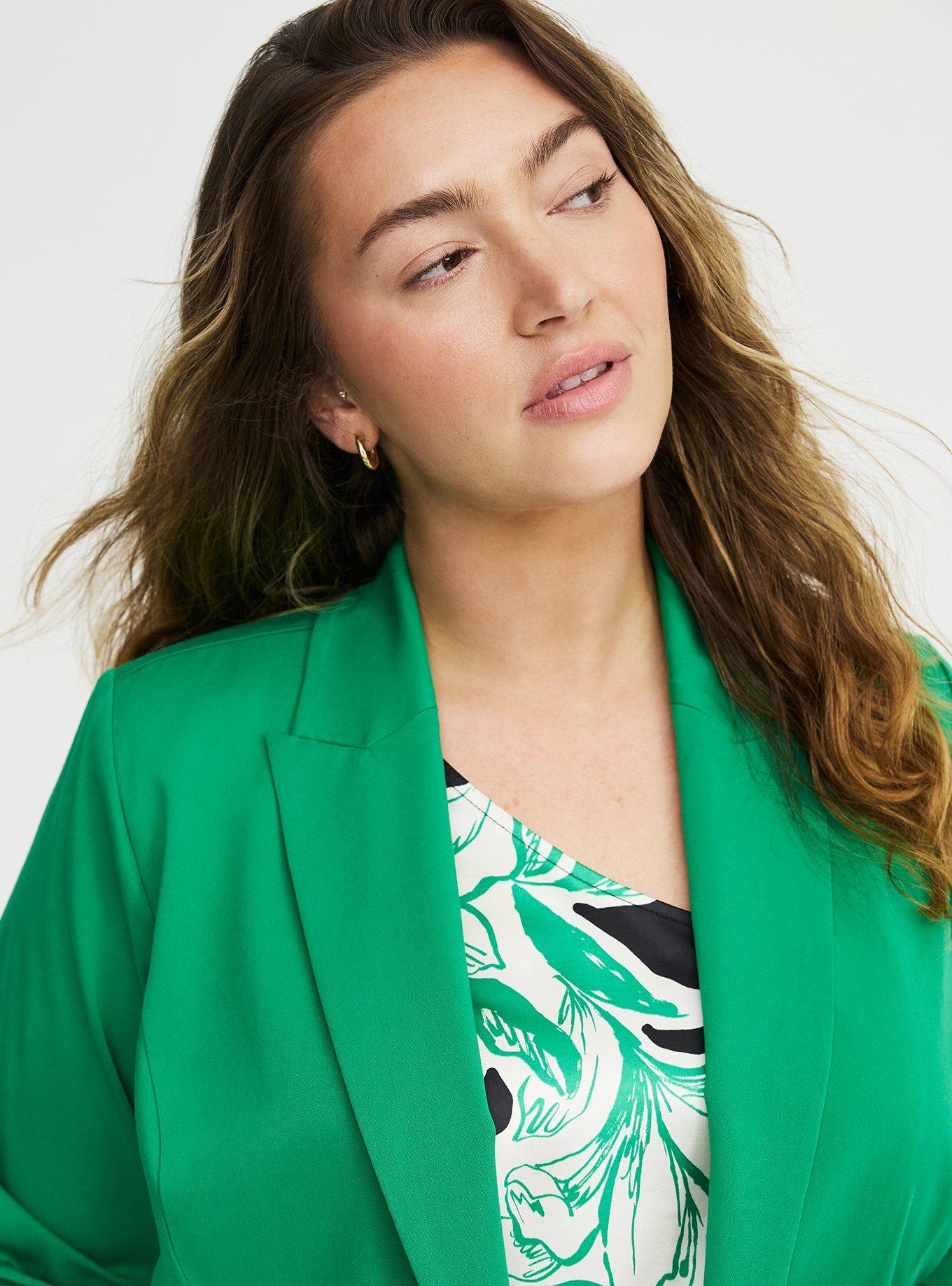 Modern Challis Blazer, JELLY BEAN, alternate