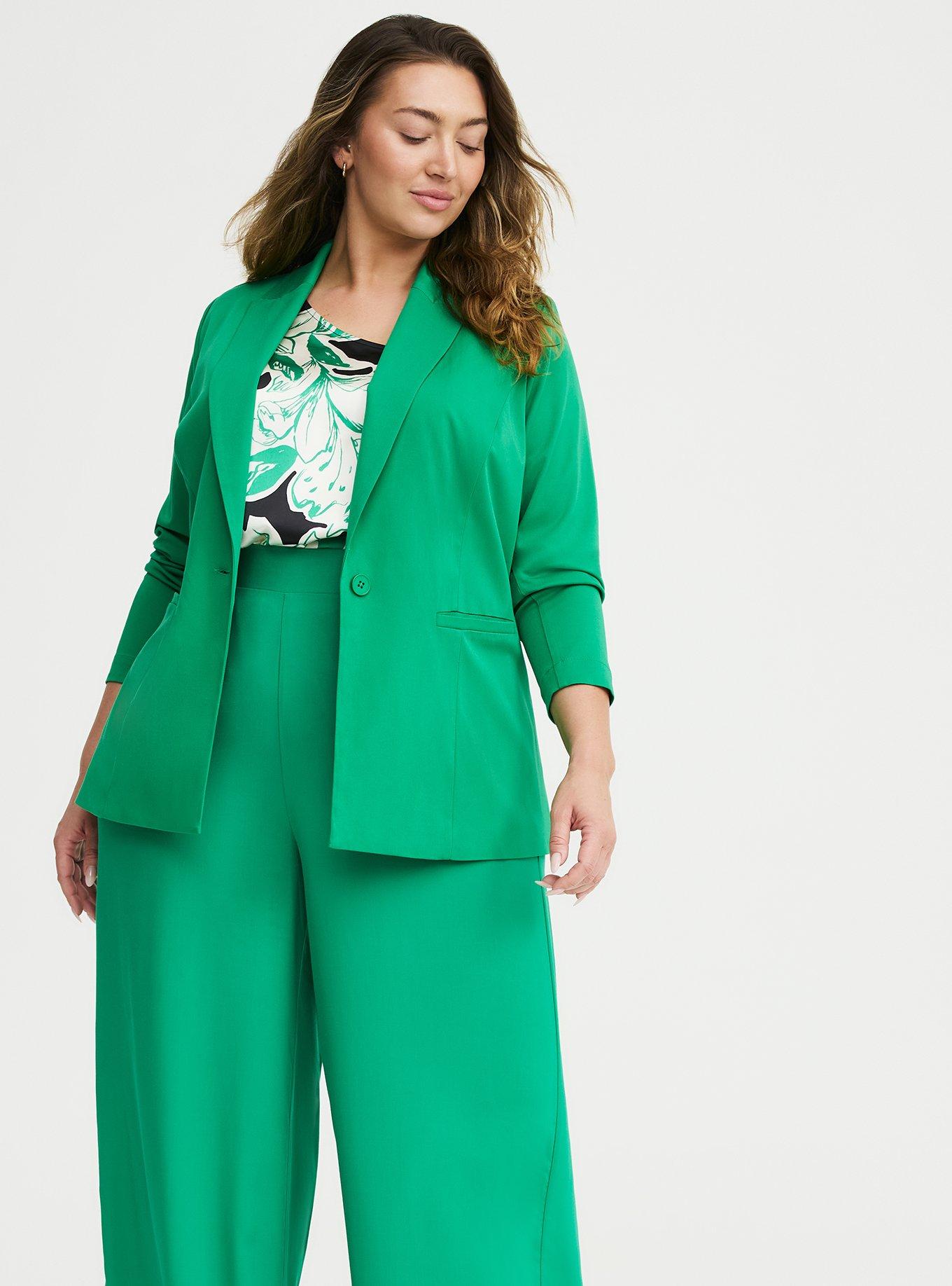 Modern Challis Blazer, JELLY BEAN, alternate