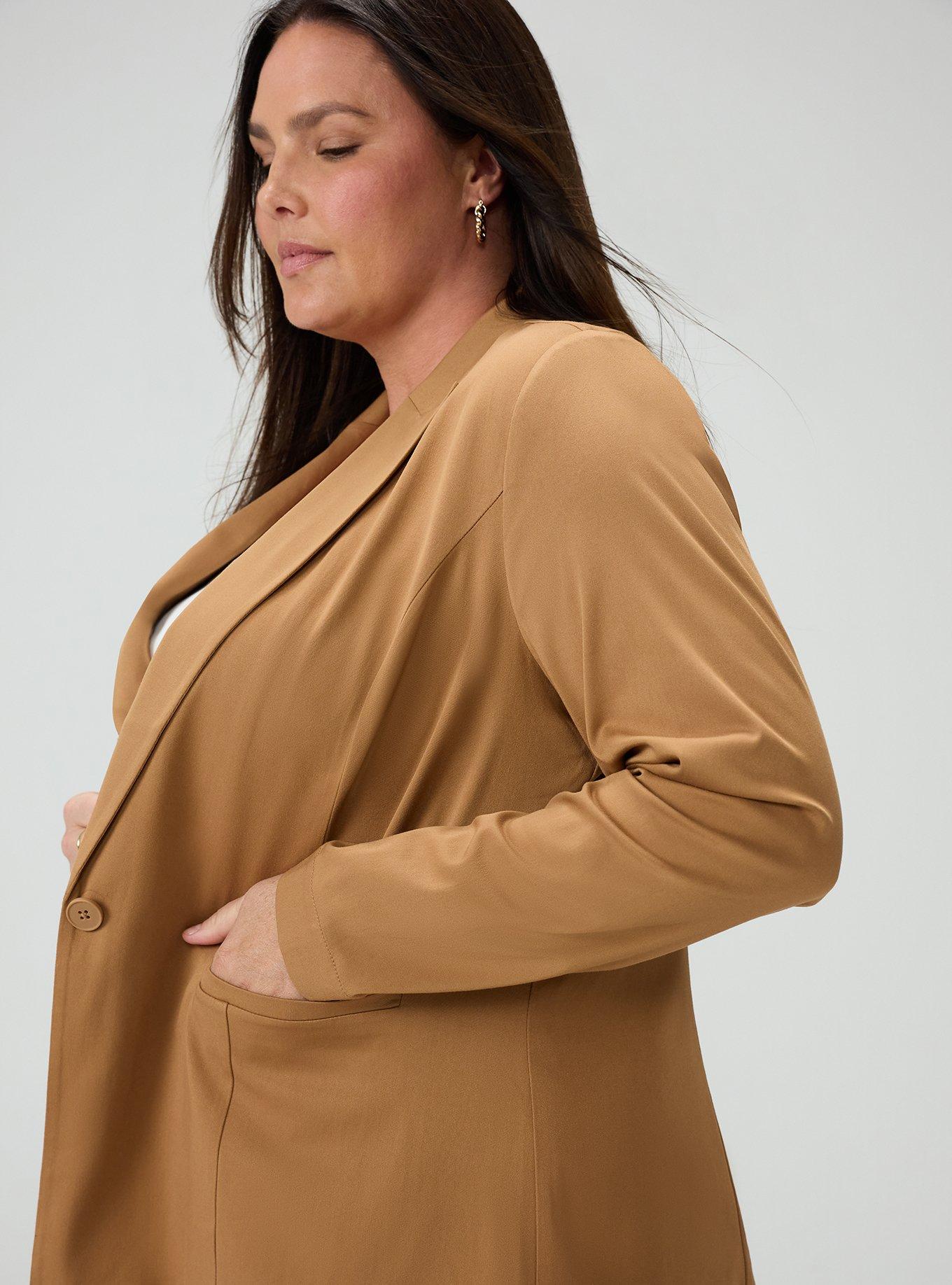 Modern Challis Blazer, CHIPMUNK, alternate