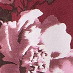 Modern Challis Blazer, BLUSHING BLOOMS FLORAL MAROON BANNER, swatch
