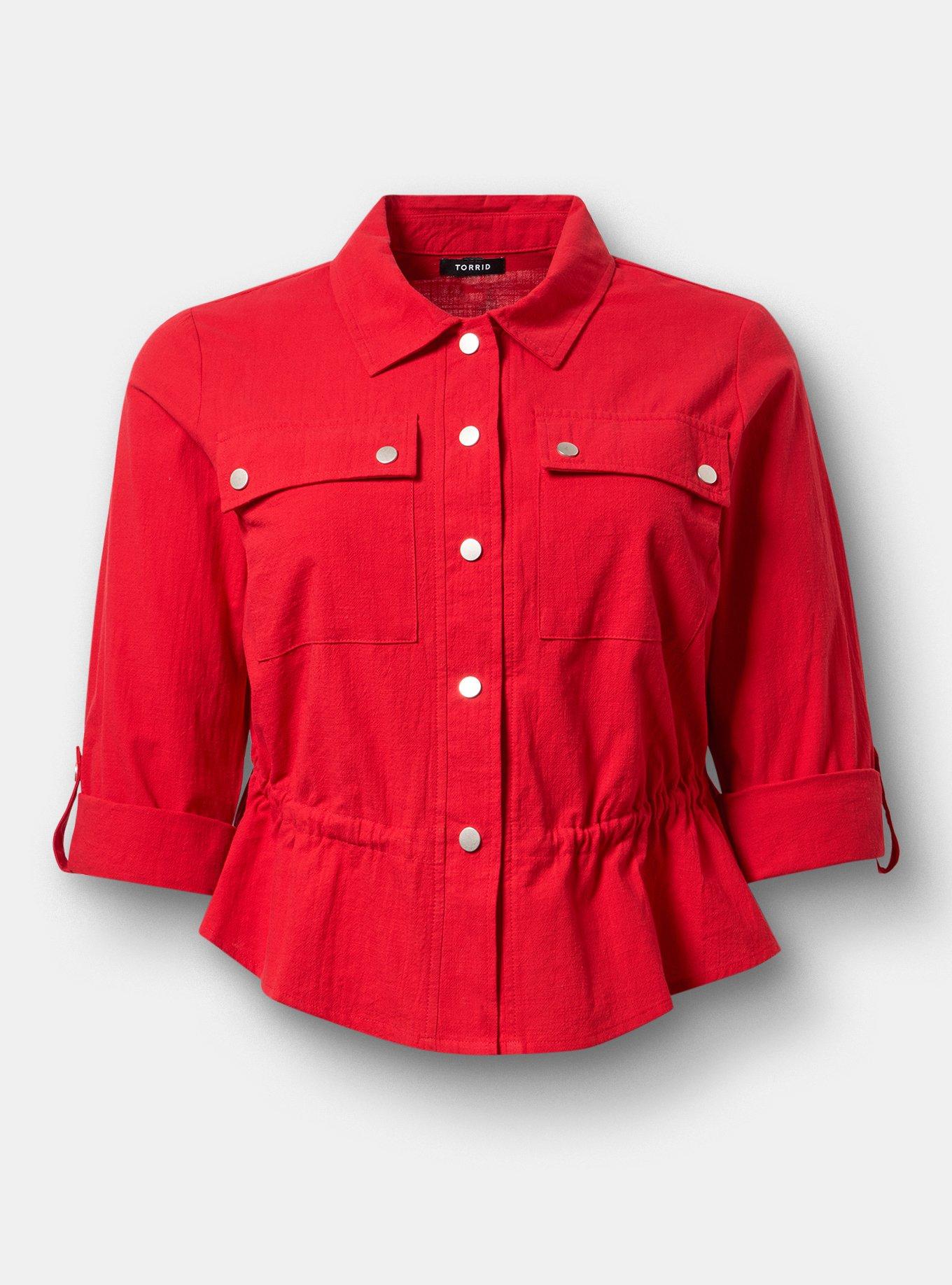 Cinched Utility Shacket, ADRENALINE RUSH, hi-res