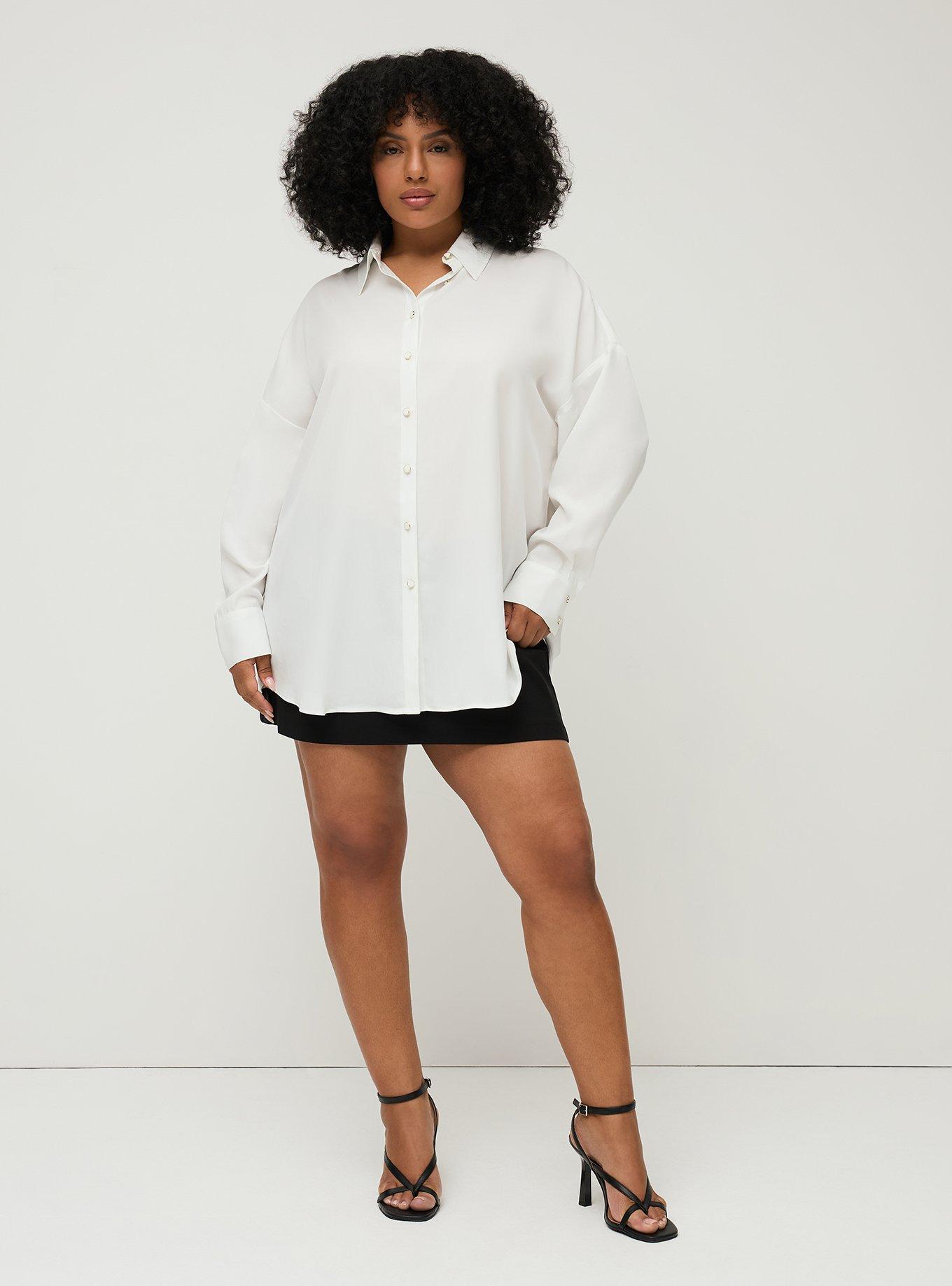 Studio Relaxed Fit Button Up Shirt, BLANC DE BLANC, alternate