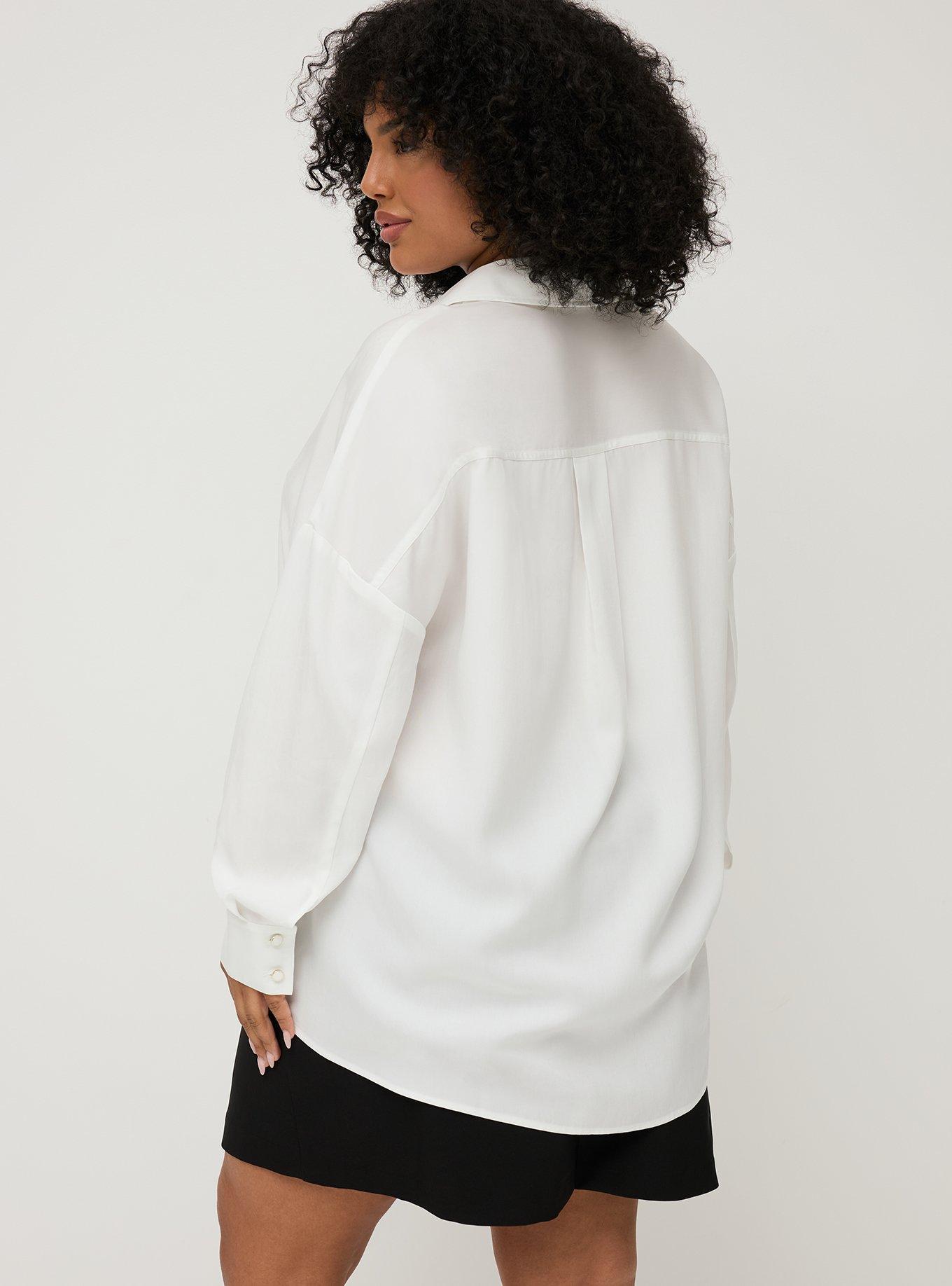 Studio Relaxed Fit Button Up Shirt, BLANC DE BLANC, alternate