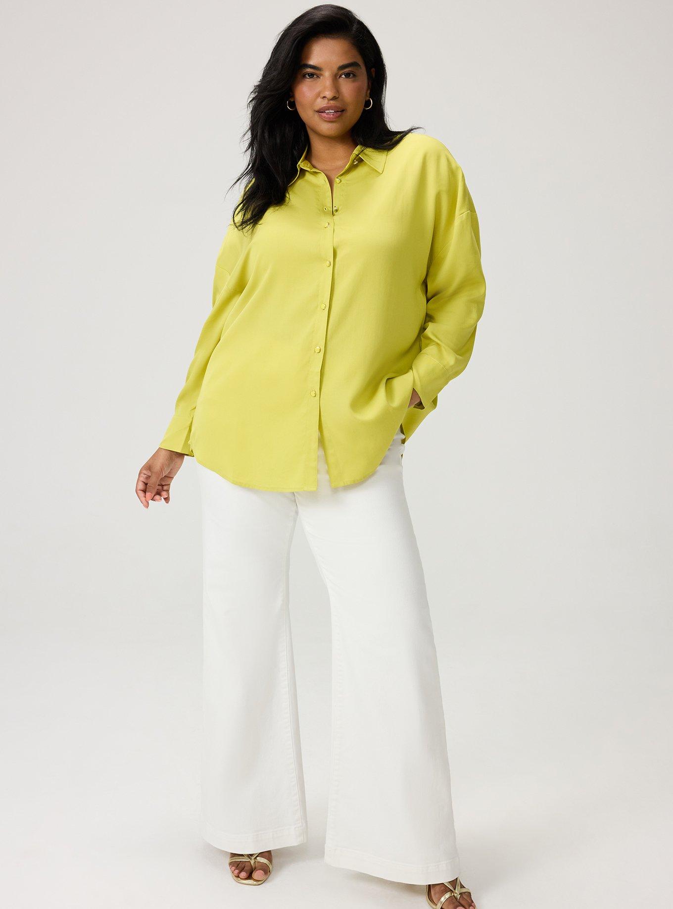 Studio Relaxed Fit Button Up Shirt, WARM OLIVE, alternate