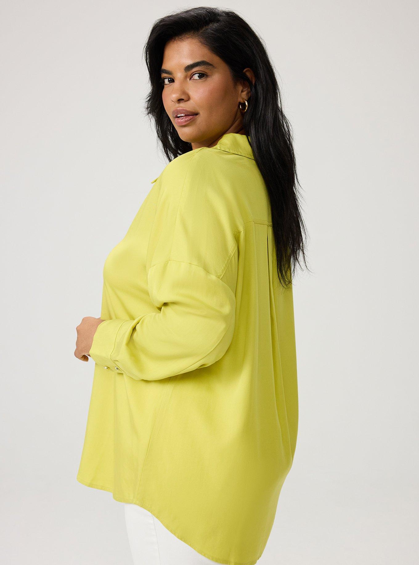 Studio Relaxed Fit Button Up Shirt, WARM OLIVE, alternate