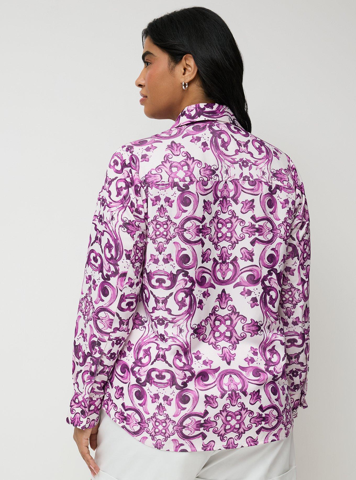 Studio Luxe Classic Shirt, GOTHIC TILE PURPLE, alternate