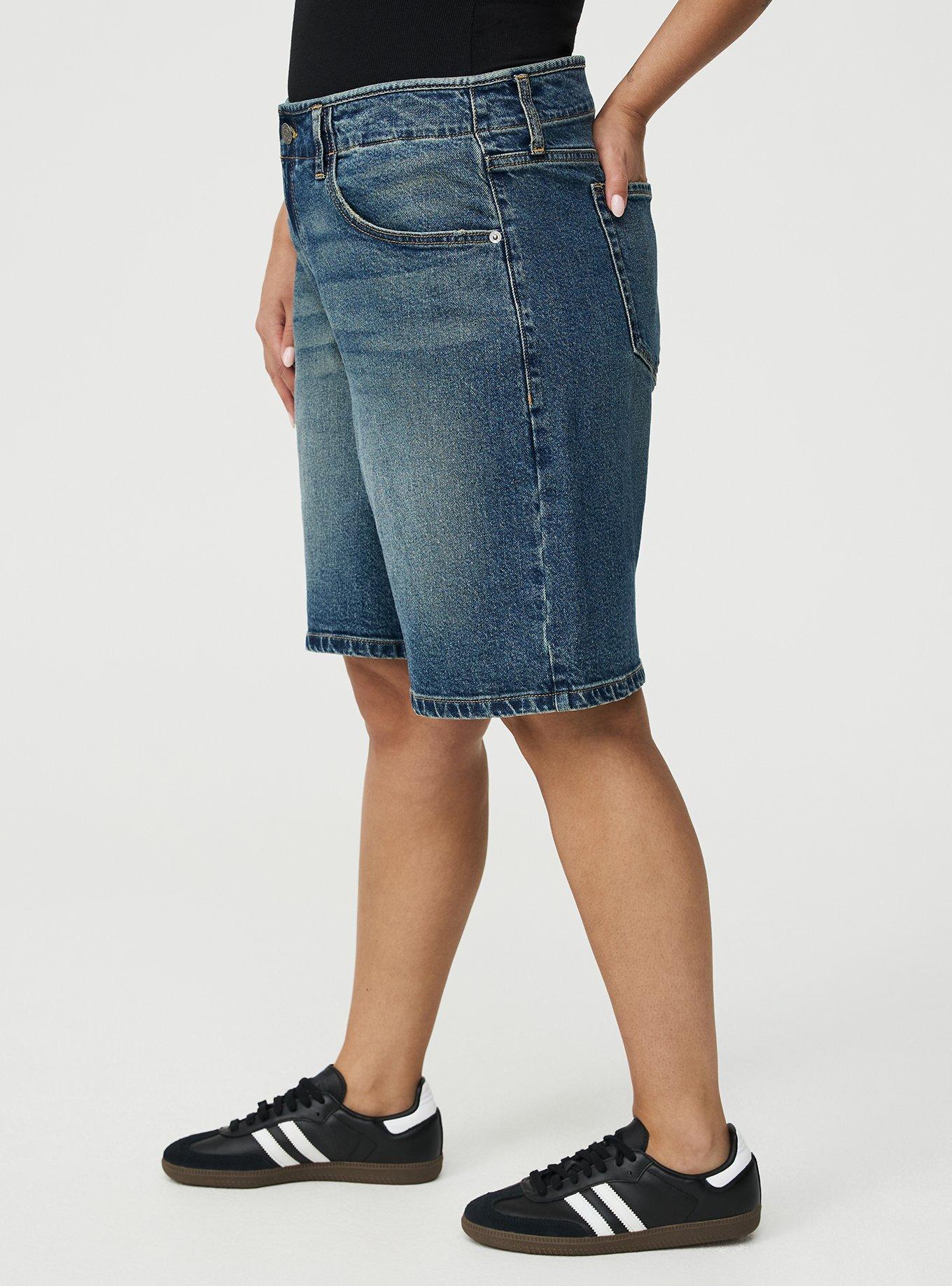 Baggy Denim Jort, RUSTY NAIL, alternate
