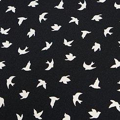 Abbey Challis Top, FLY BIRDS DEEP BLACK, swatch