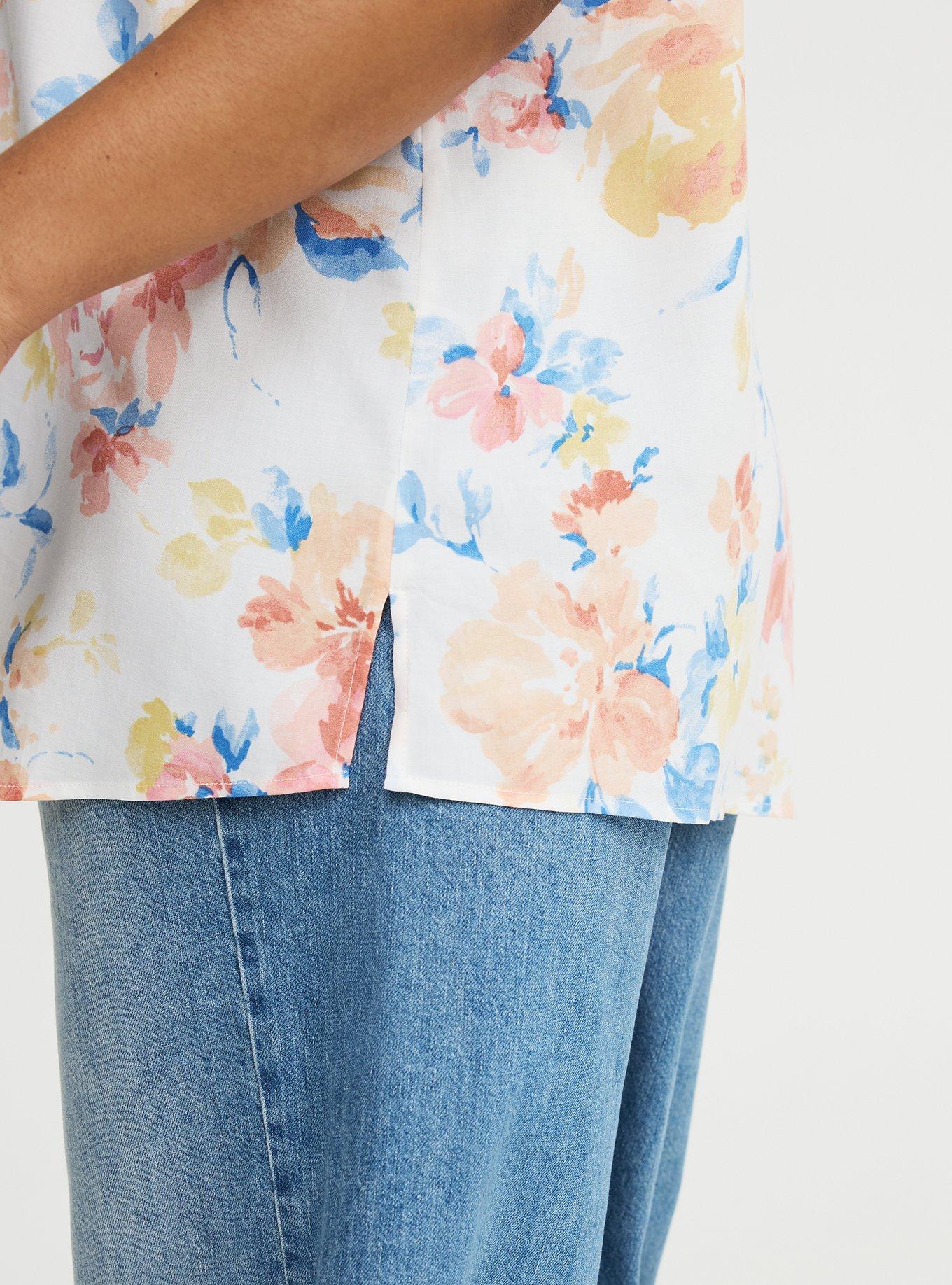 Abbey Challis Top, EXCELL FLORAL MULTI, alternate