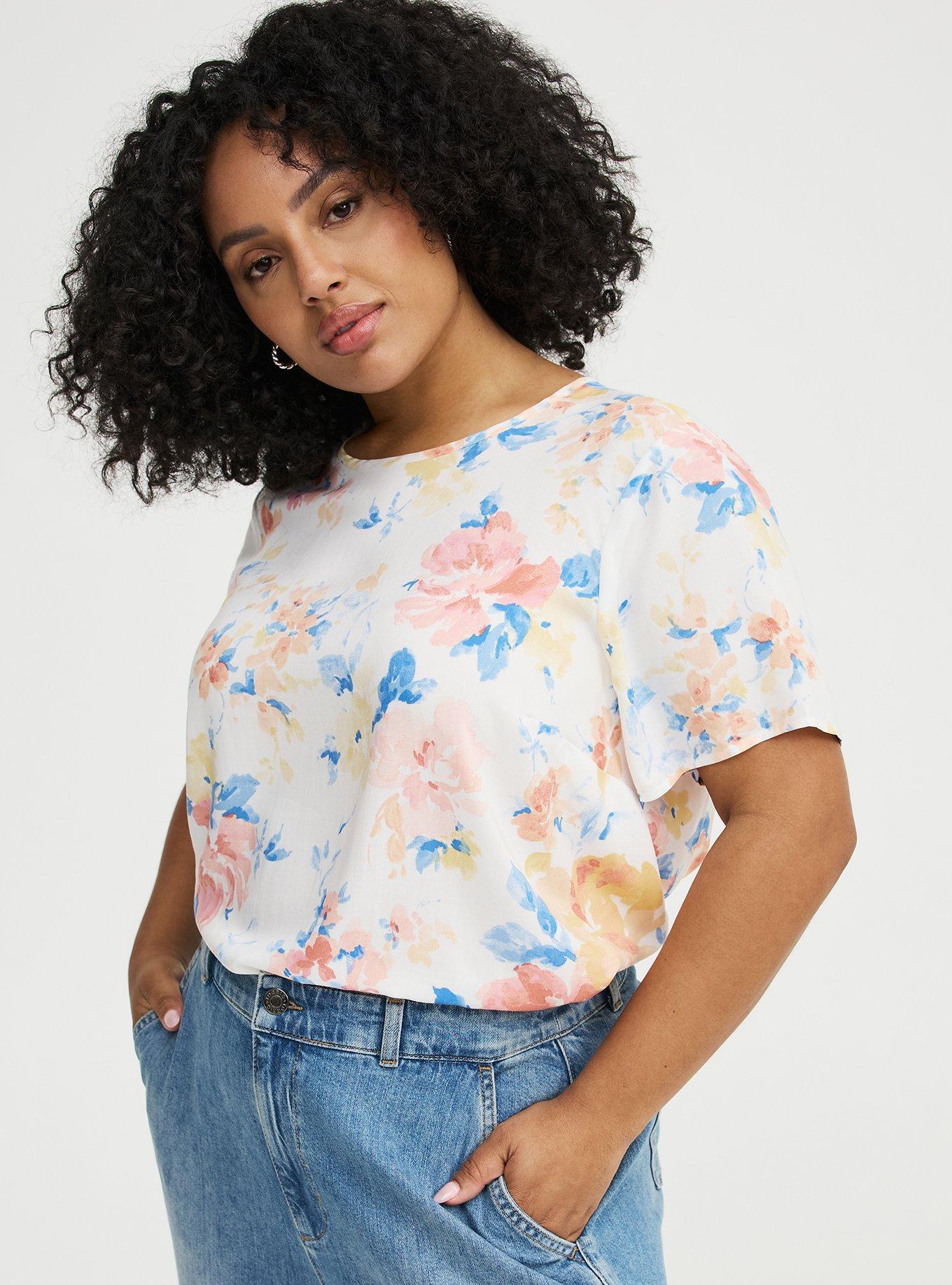 Abbey Challis Top, EXCELL FLORAL MULTI, alternate