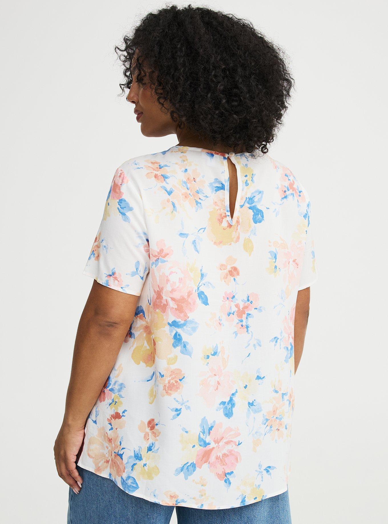 Abbey Challis Top, EXCELL FLORAL MULTI, alternate
