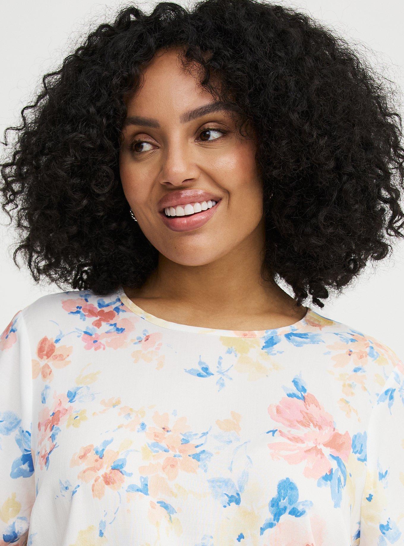Abbey Challis Top, EXCELL FLORAL MULTI, alternate