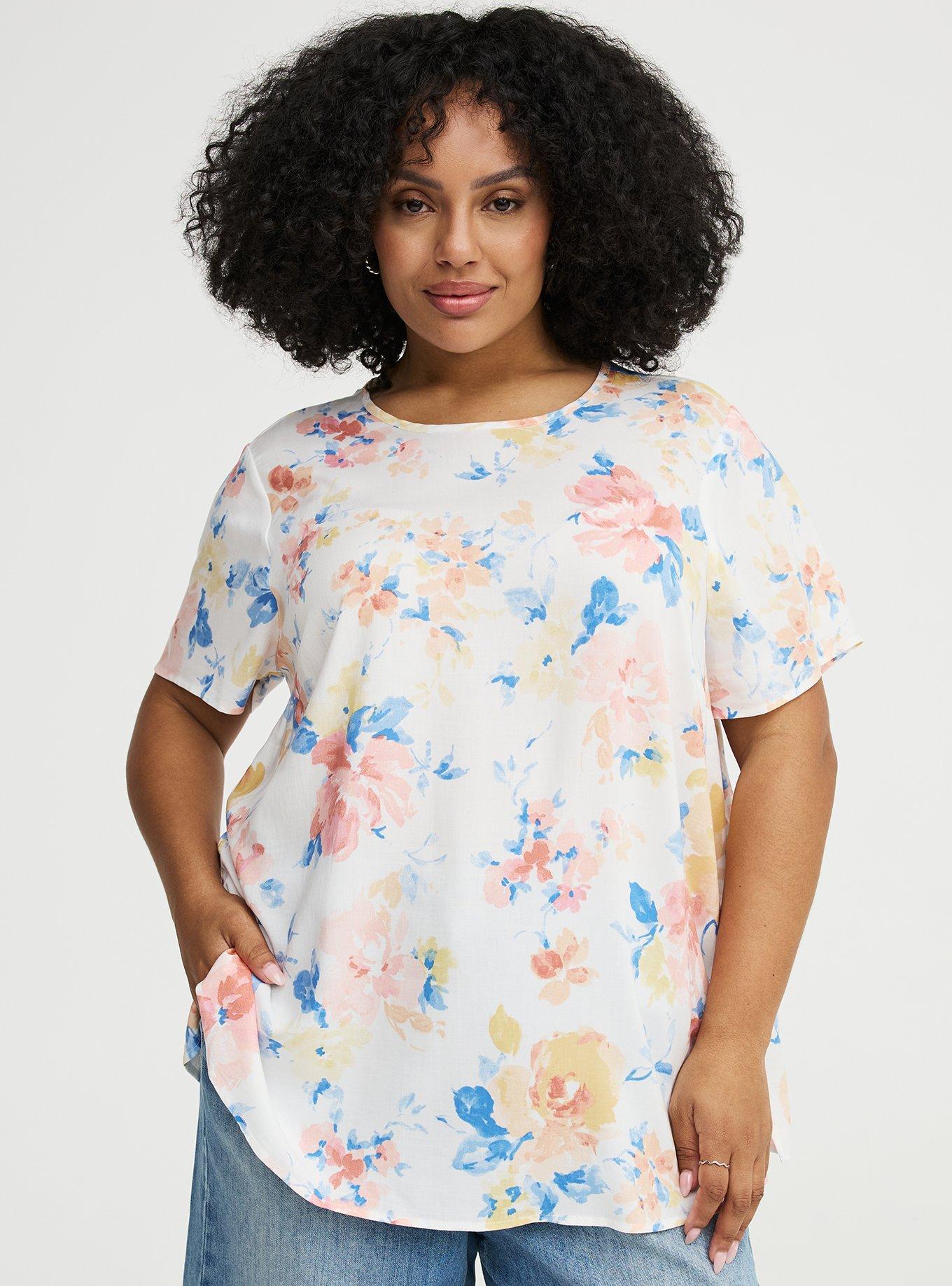 Abbey Challis Top, EXCELL FLORAL MULTI, hi-res
