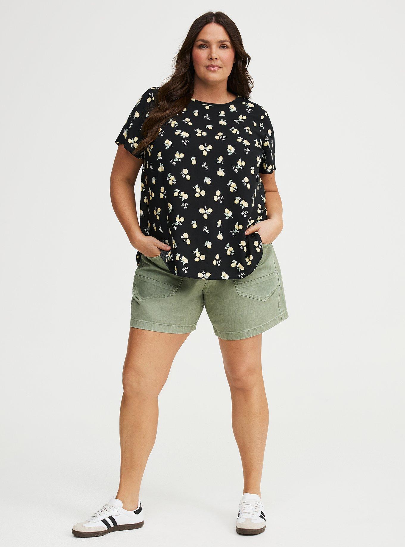 Abbey Challis Top, LOTTA LEMONS BLACK, alternate