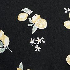 Abbey Challis Top, LOTTA LEMONS BLACK, swatch