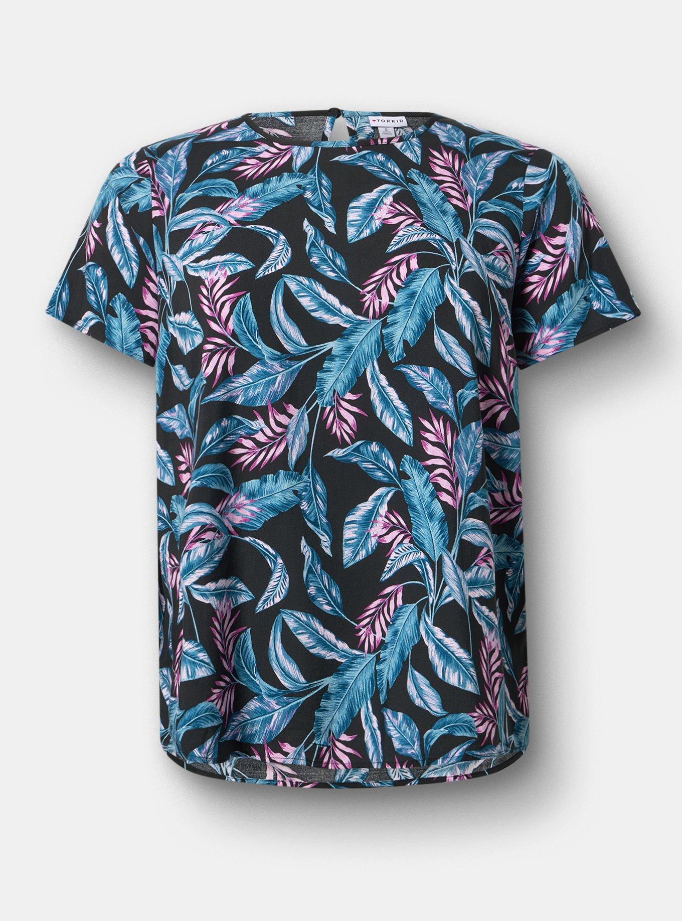 Abbey Challis Top, PRETTY TROPICAL MULTI, hi-res