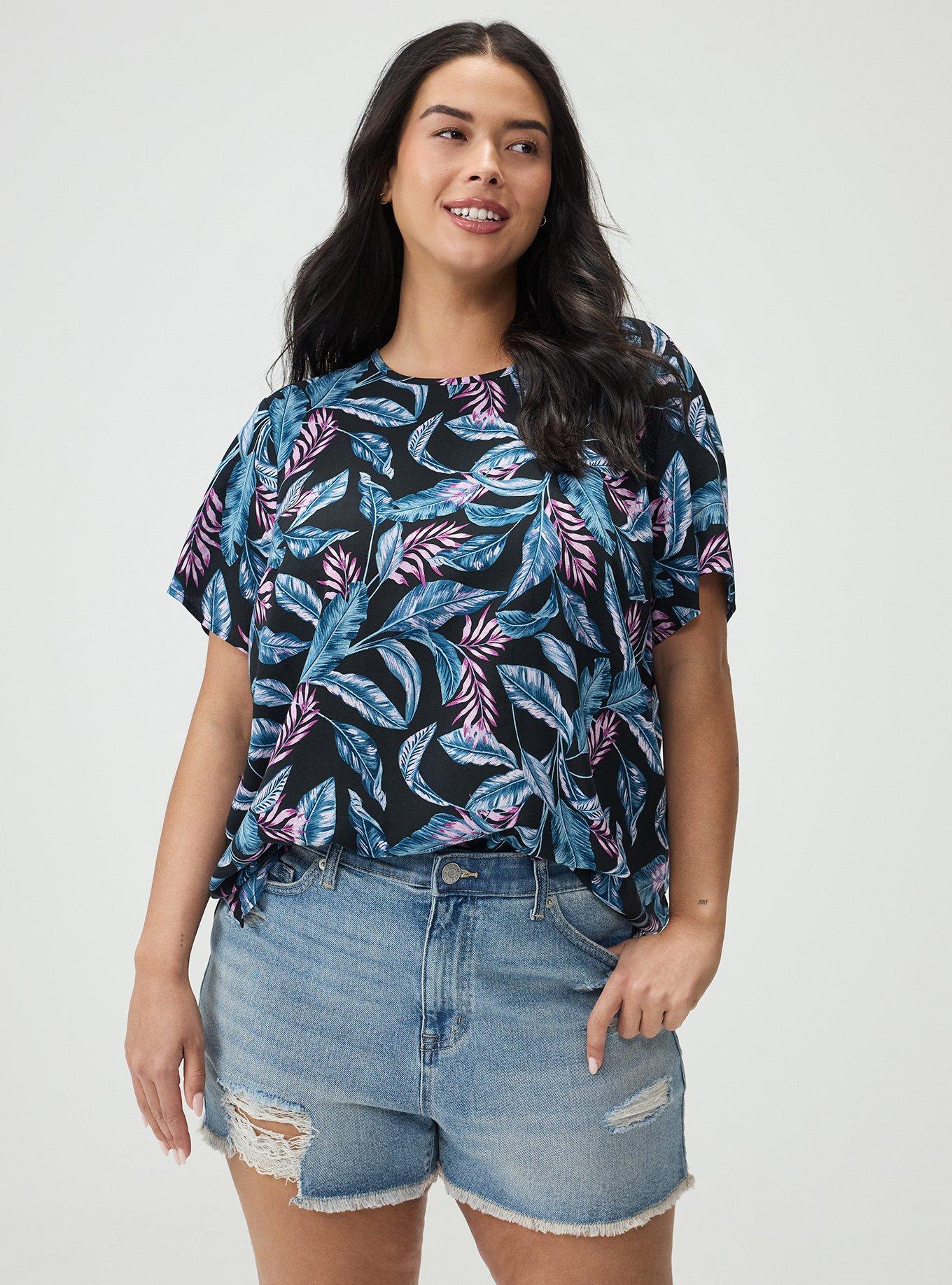 Abbey Challis Top, PRETTY TROPICAL MULTI, hi-res