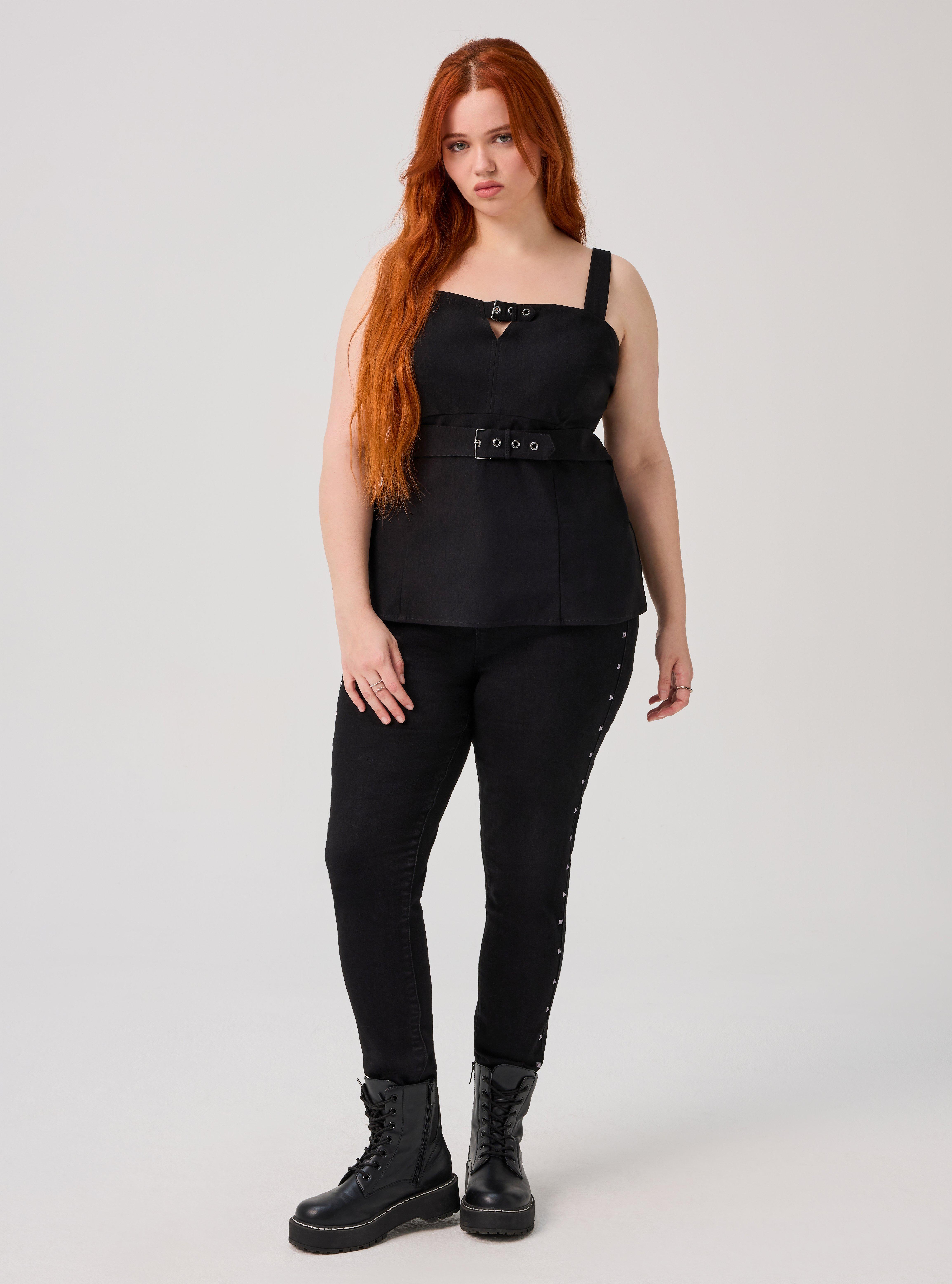 Nightfall Buckle Cami, DEEP BLACK, alternate