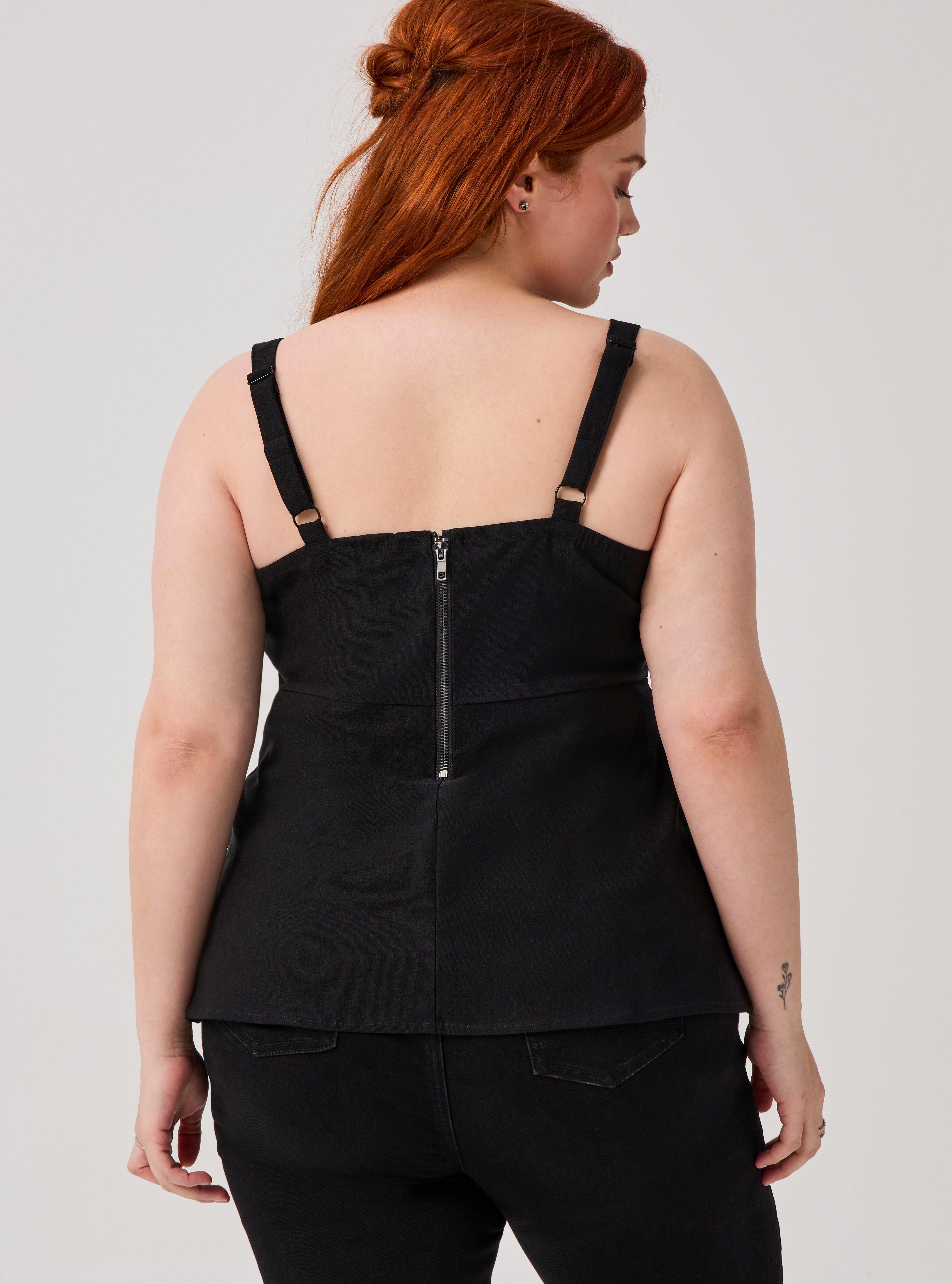 Nightfall Buckle Cami, DEEP BLACK, alternate