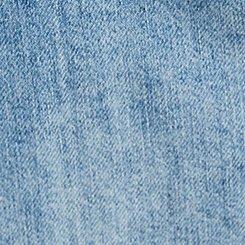 High-Rise Wide-Leg Denim Culotte, BLUE BLAZER, swatch