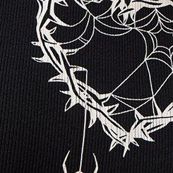 NIGHTFALL CREW NECK BABY TEE, THORNED HEART SPIDER, swatch