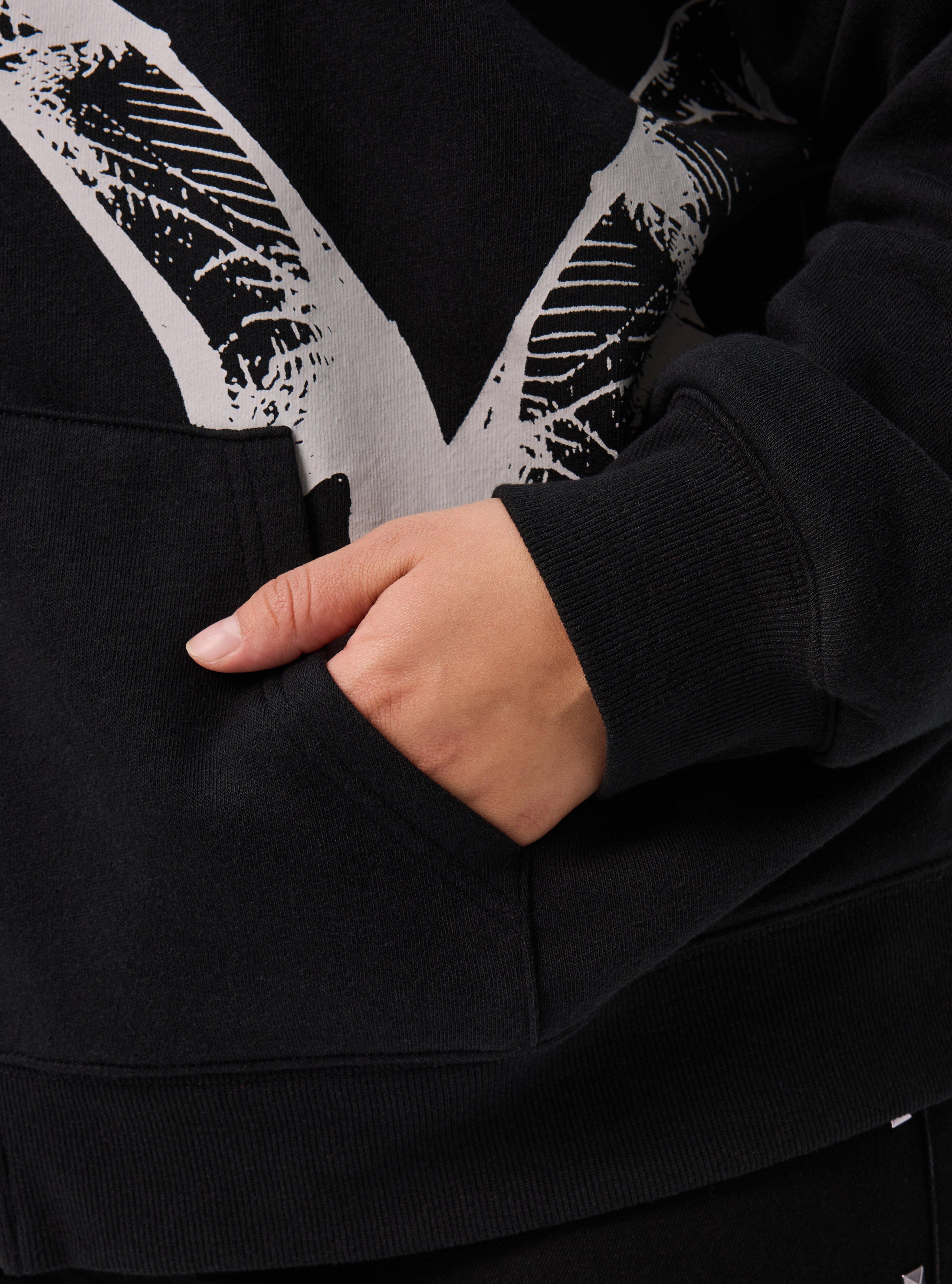 Nightfall Fleece Zip-Up Hoodie, BATS DEEP BLACK, alternate