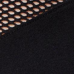 Nightfall Fishnet Detail Tank, DEEP BLACK, swatch