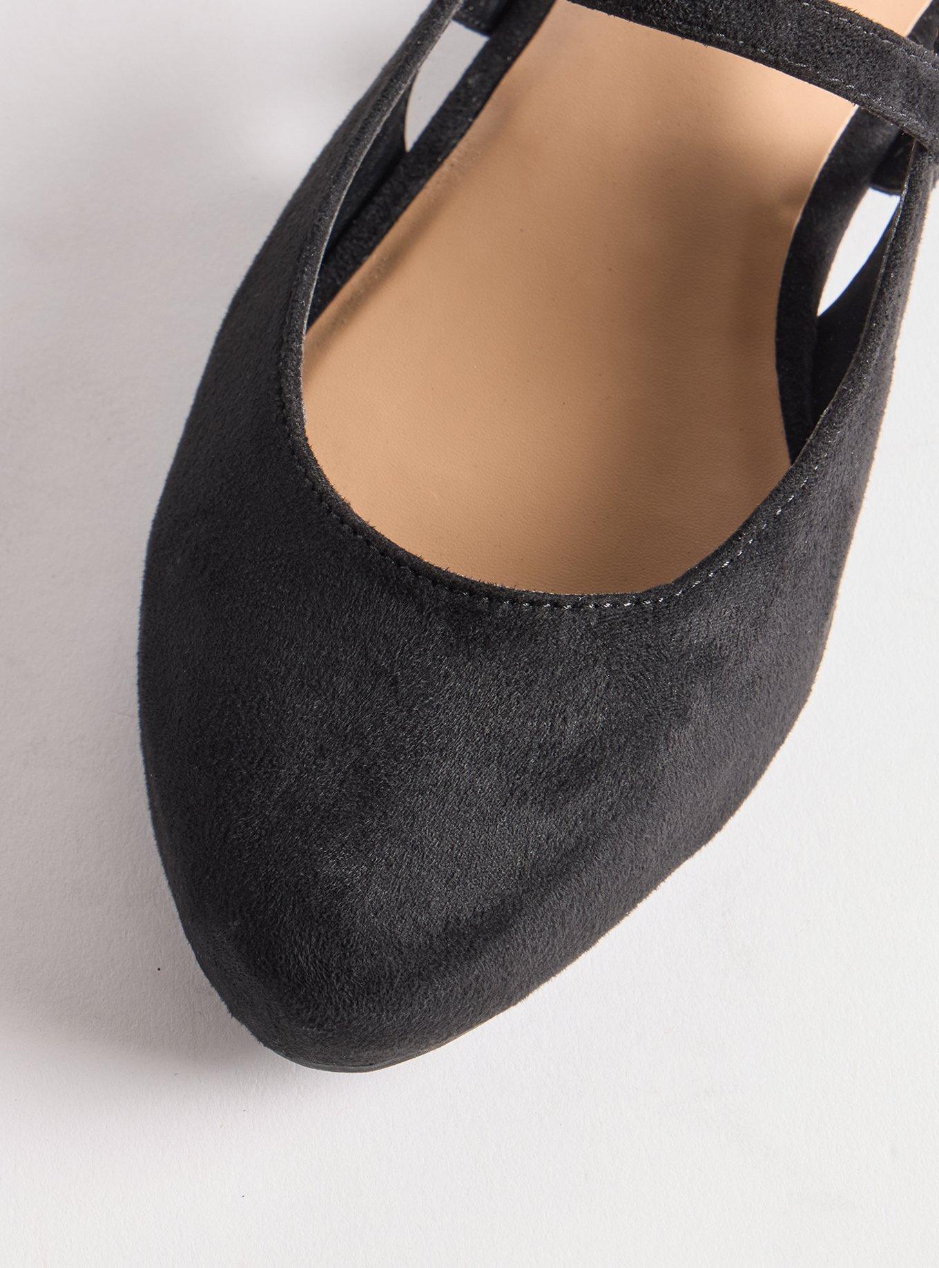Slingback Mary Jane Flat (WW), BLACK, alternate