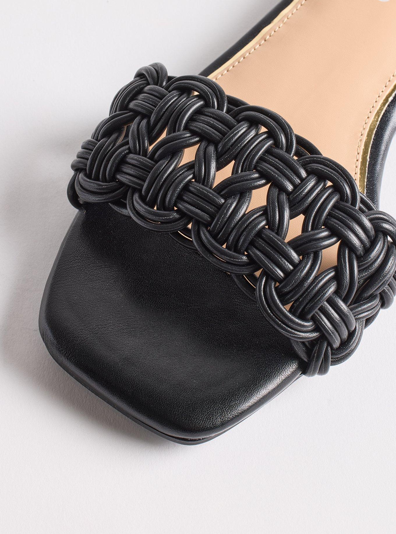 Woven Slide (WW), BLACK, alternate