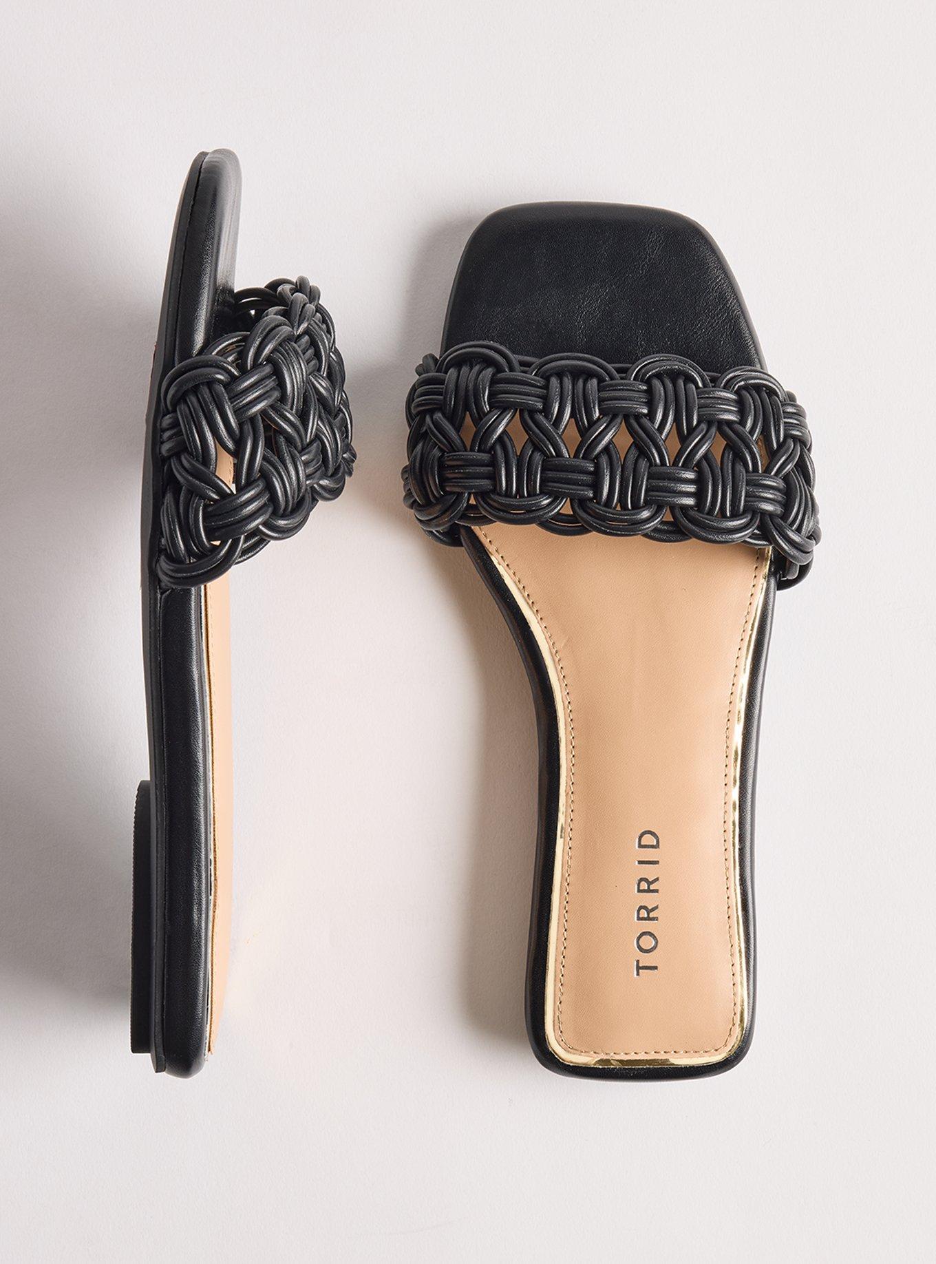 Woven Slide (WW), BLACK, hi-res