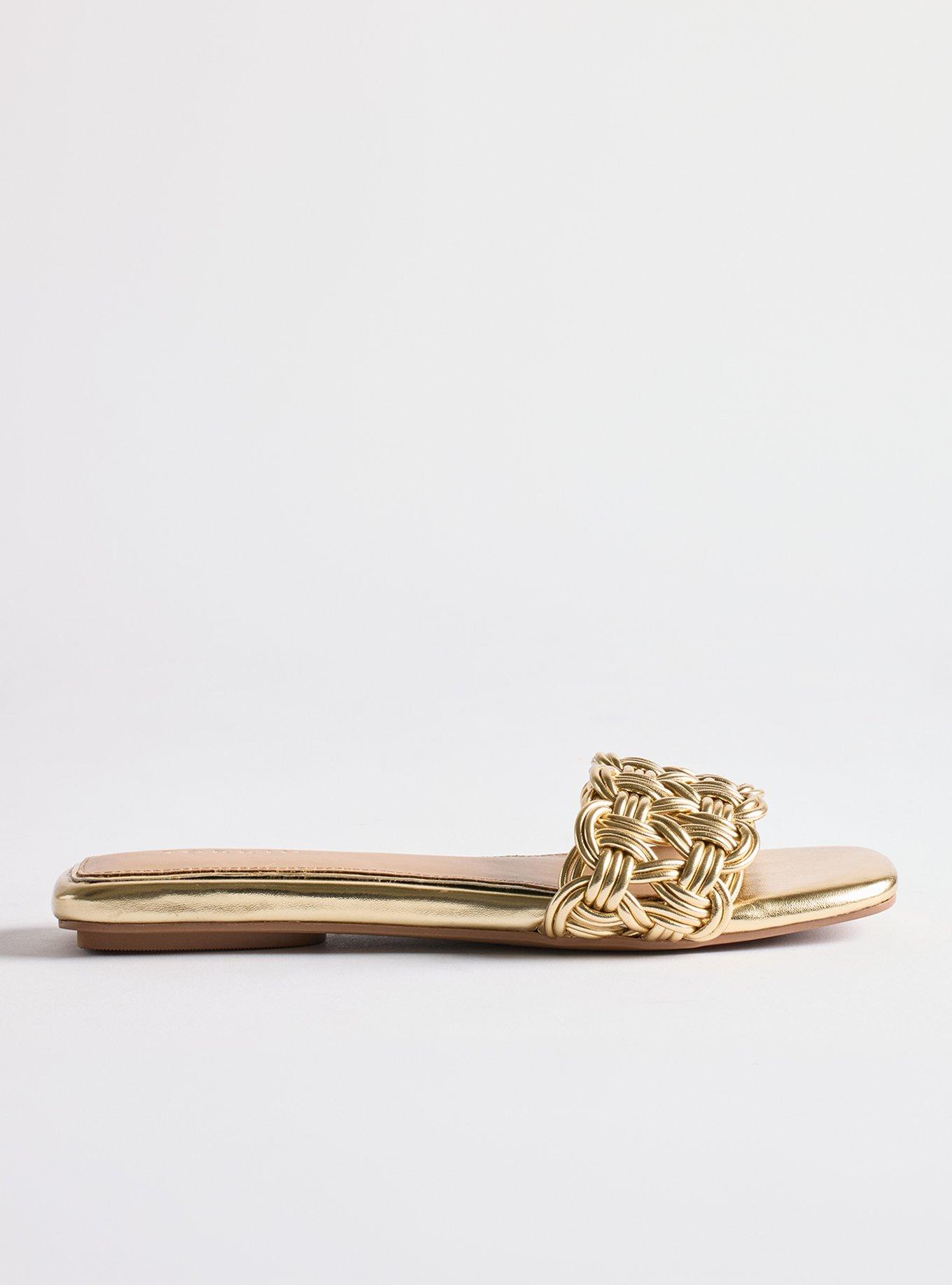 Woven Slide (WW), GOLD, alternate