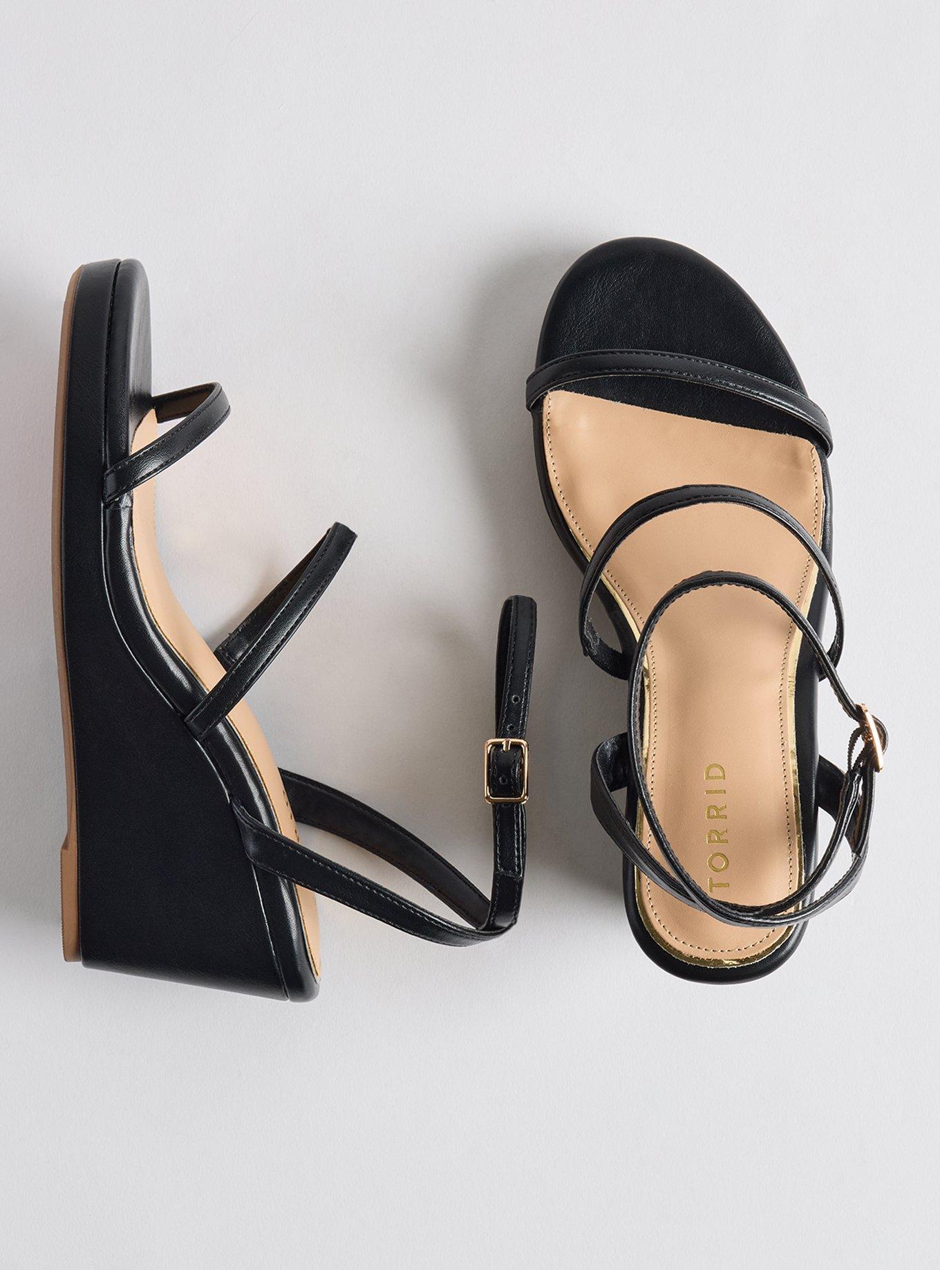 Triple Strap Wedge (WW), BLACK, hi-res