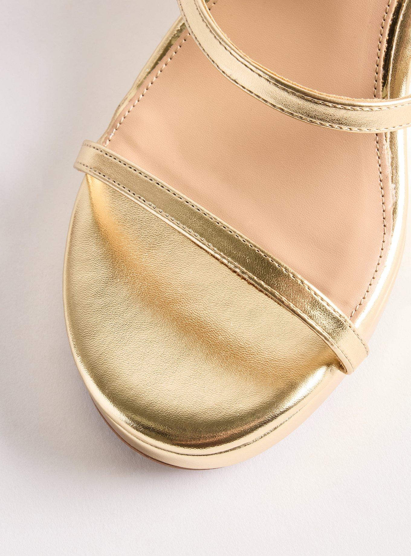 Triple Strap Wedge (WW), GOLD, alternate