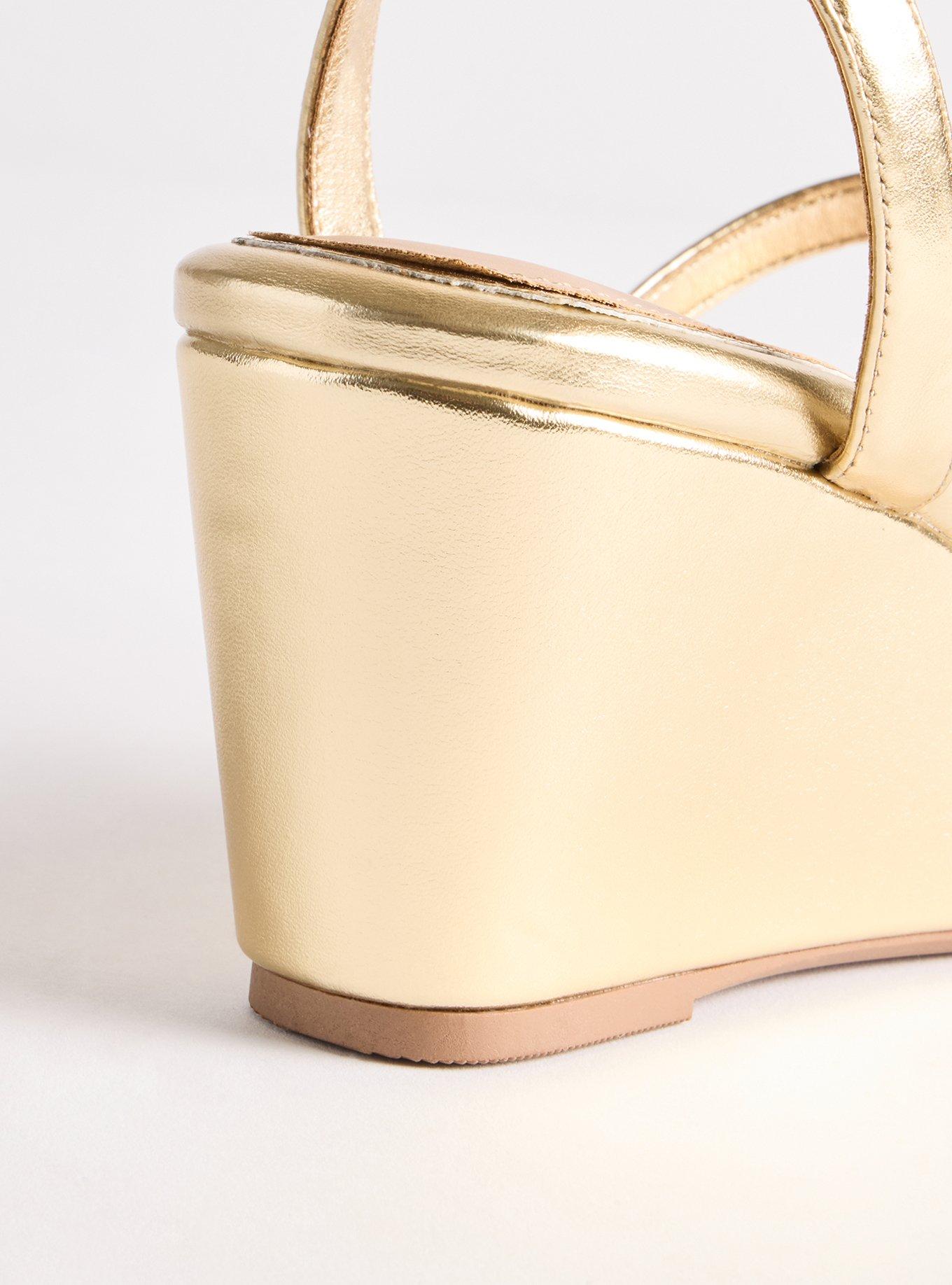 Triple Strap Wedge (WW), GOLD, alternate