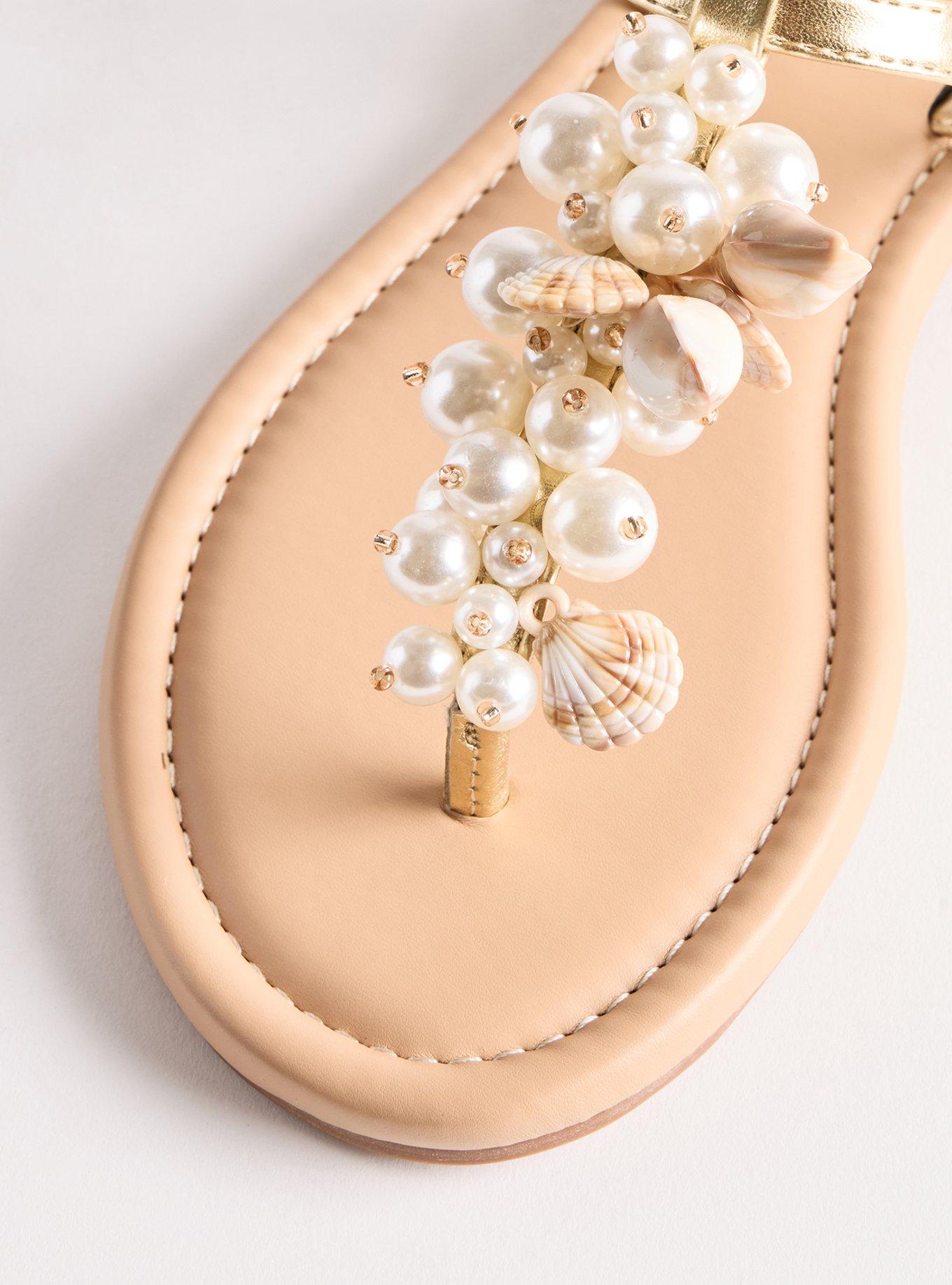 Sea Life T-Strap Sandal (WW), GOLD, alternate