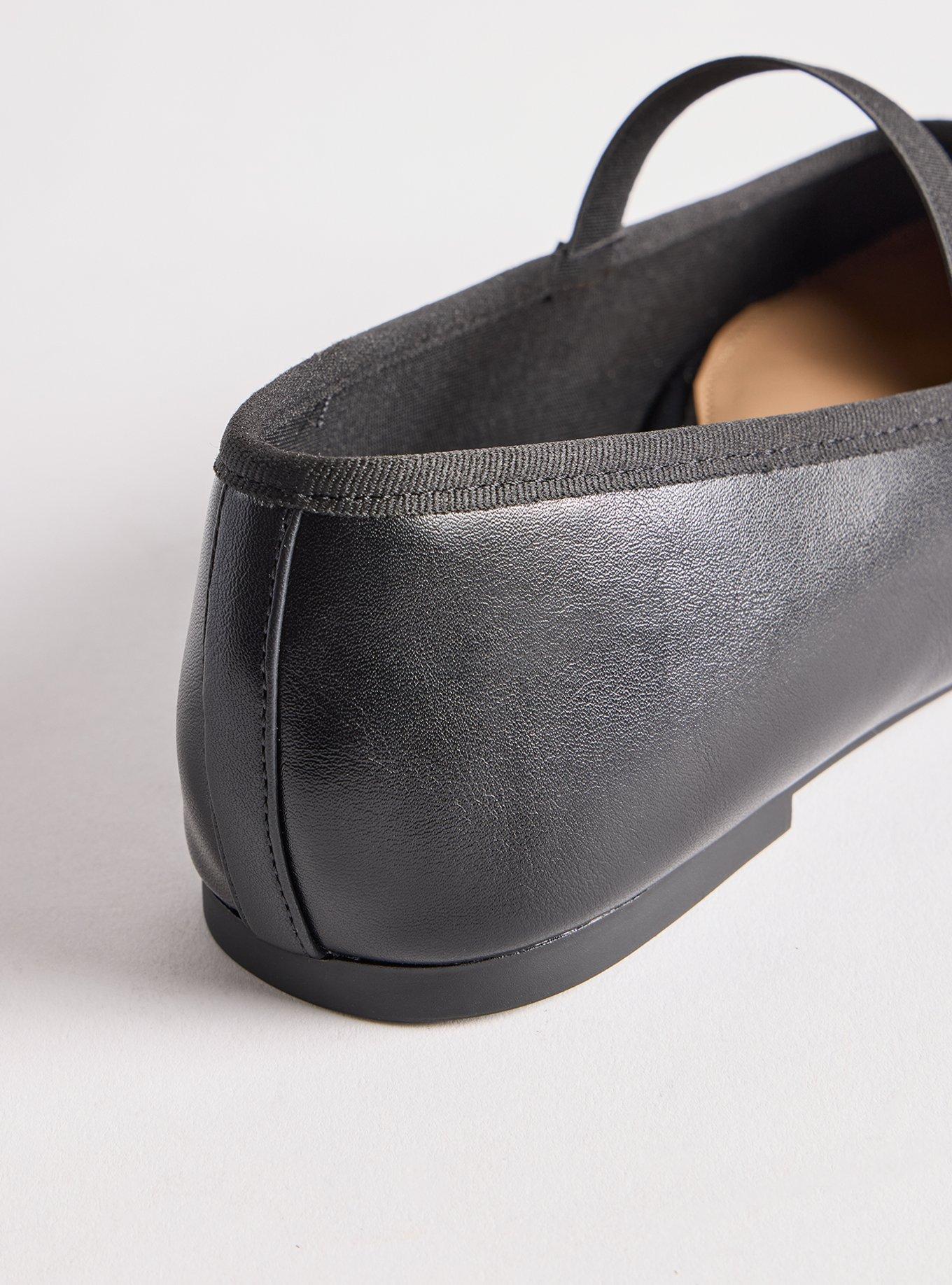 Elastic Ballet Flat (WW), BLACK, alternate