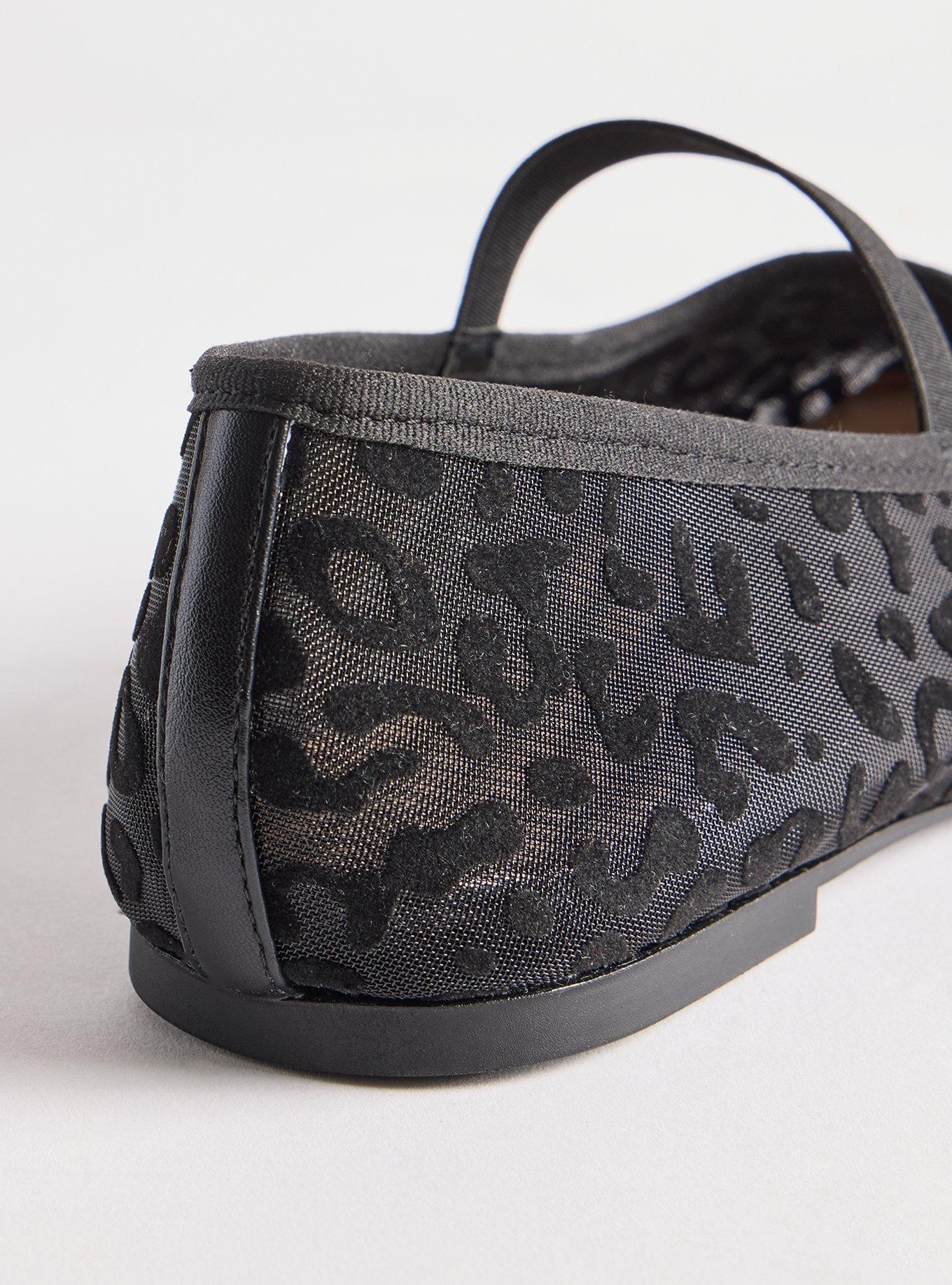 Elastic Ballet Flat (WW), BLACK MESH, alternate