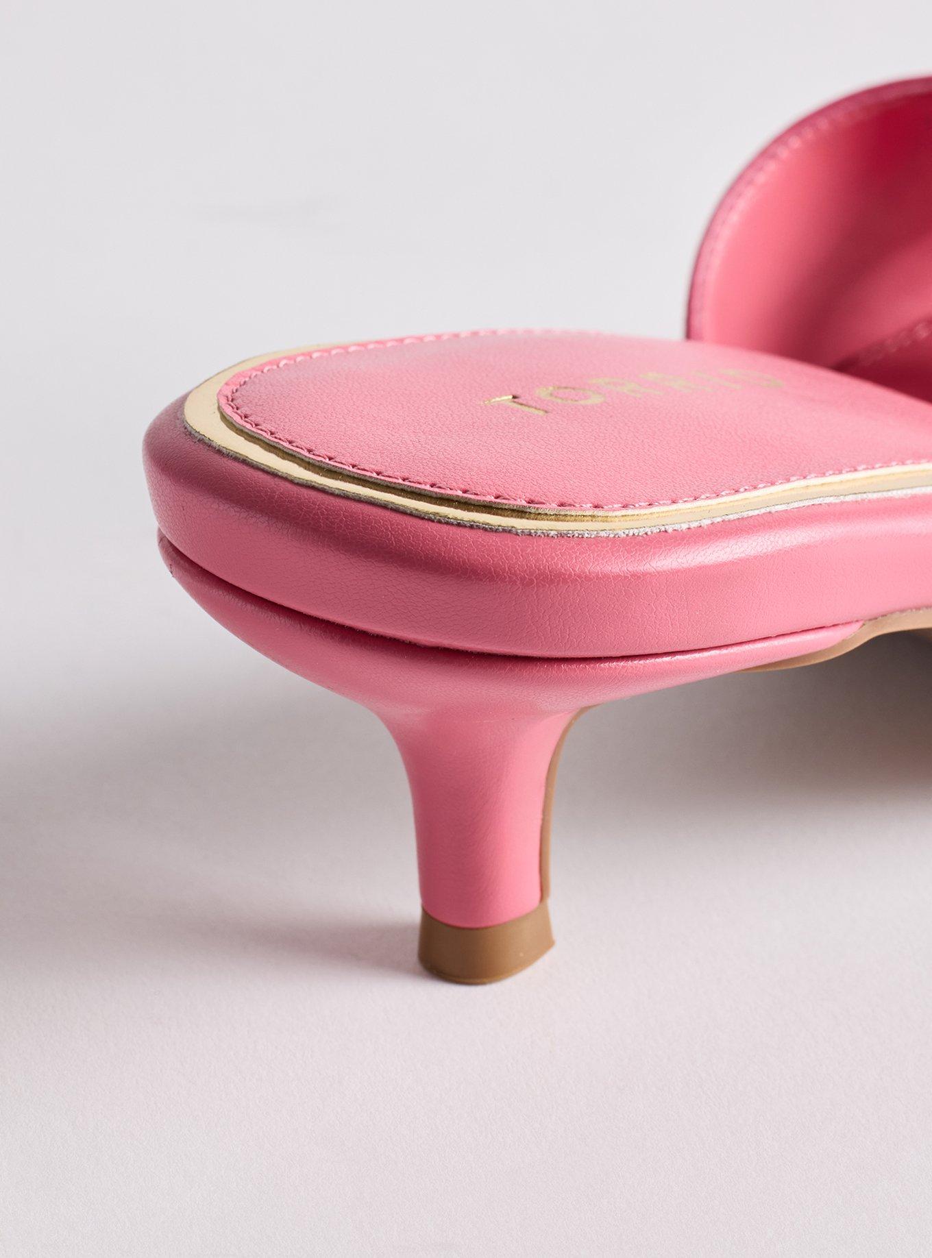 Kitten Heel Mule (WW), PINK, alternate