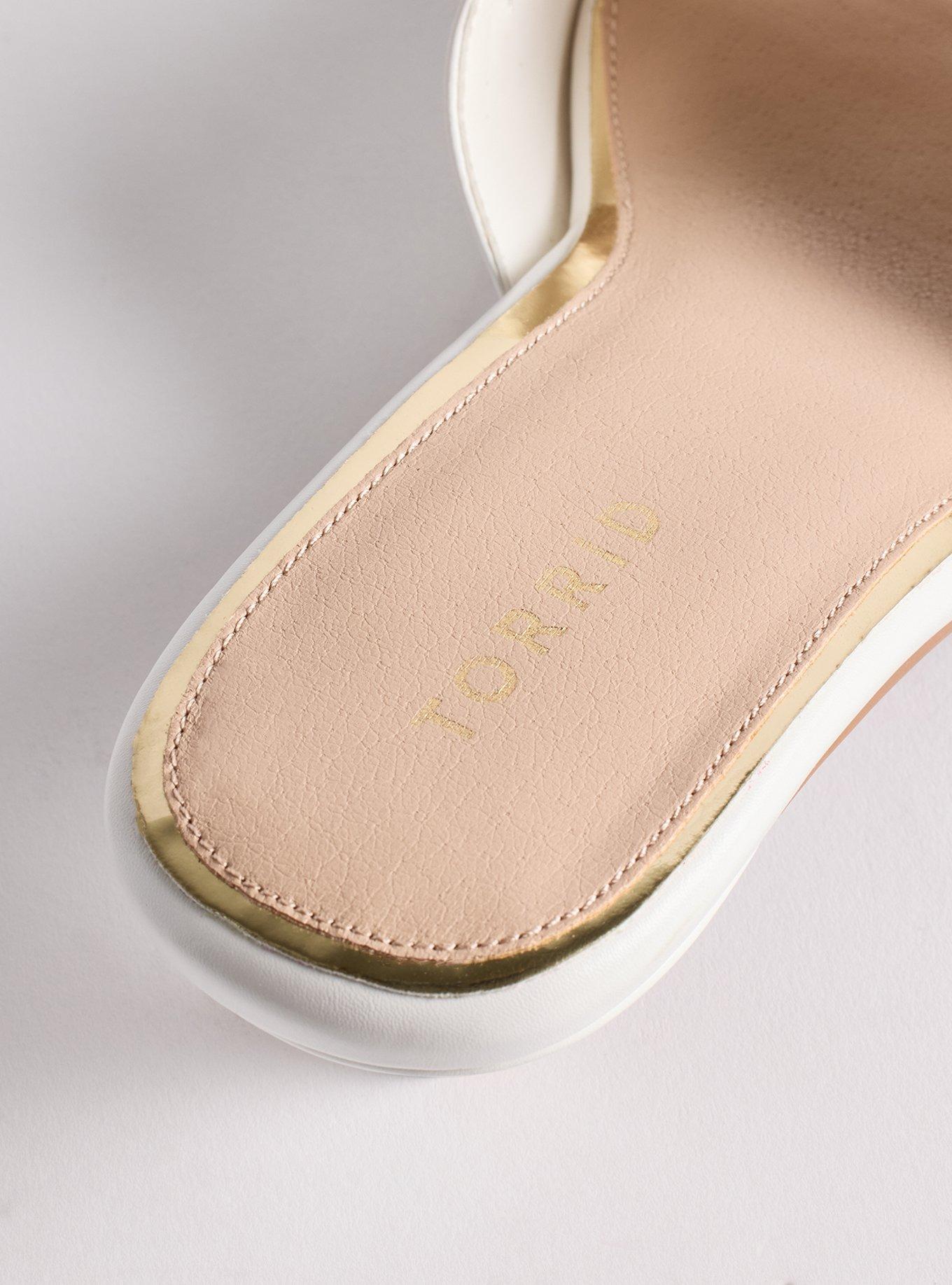 Kitten Heel Mule (WW), WHITE, alternate